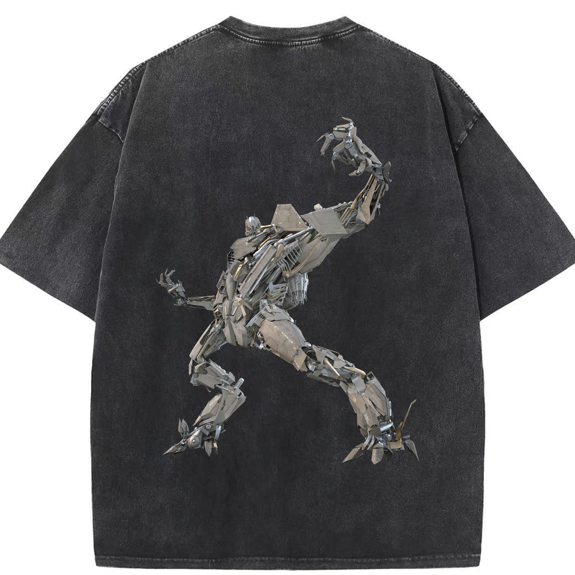 （画像用）  綿100% ヴィンテージ風 半袖Tシャツ（背面プリント）
