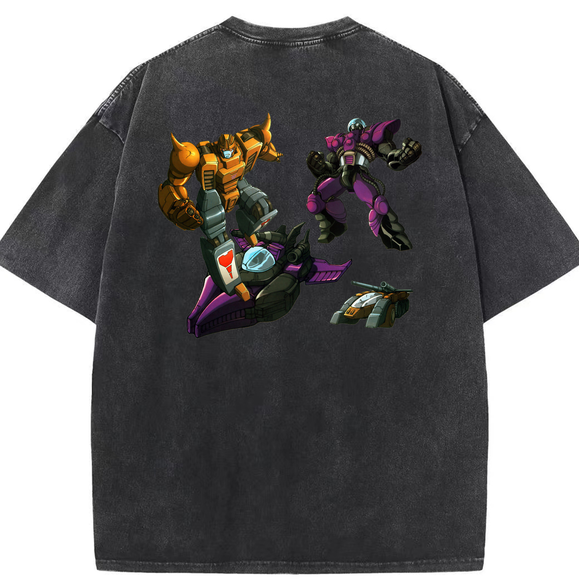 （画像用）  綿100% ヴィンテージ風 半袖Tシャツ（背面プリント）