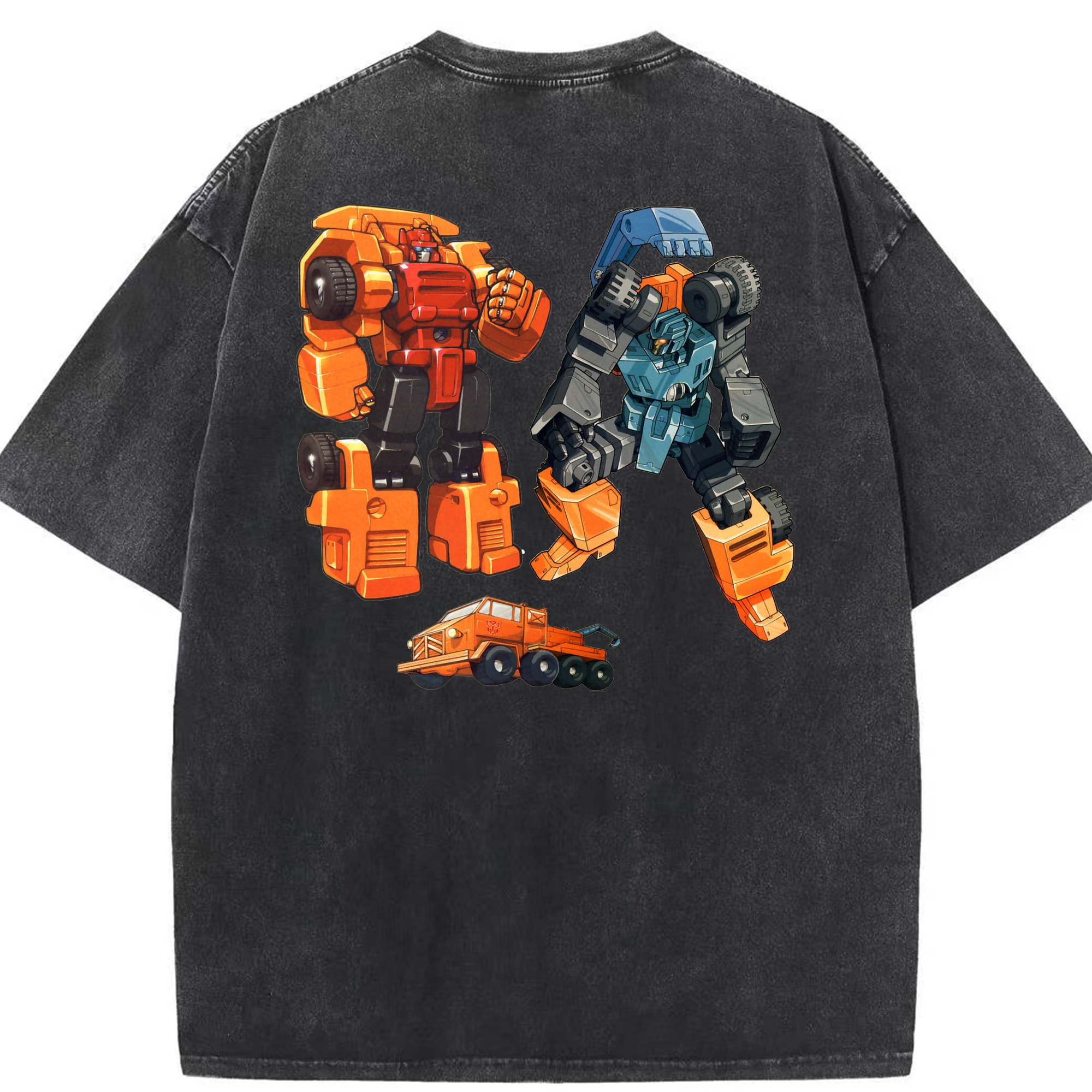 （画像用）  綿100% ヴィンテージ風 半袖Tシャツ（背面プリント）