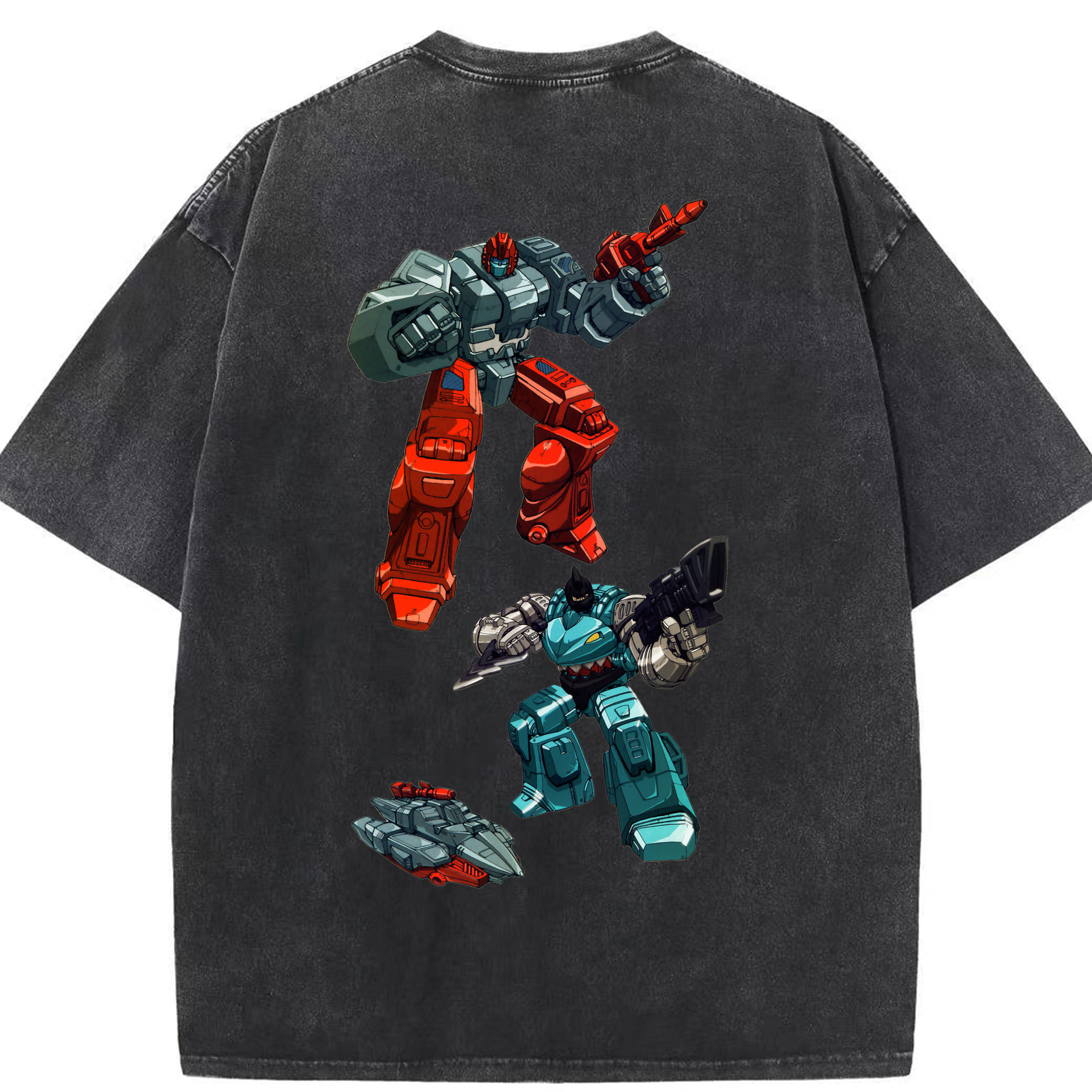 （画像用）  綿100% ヴィンテージ風 半袖Tシャツ（背面プリント）