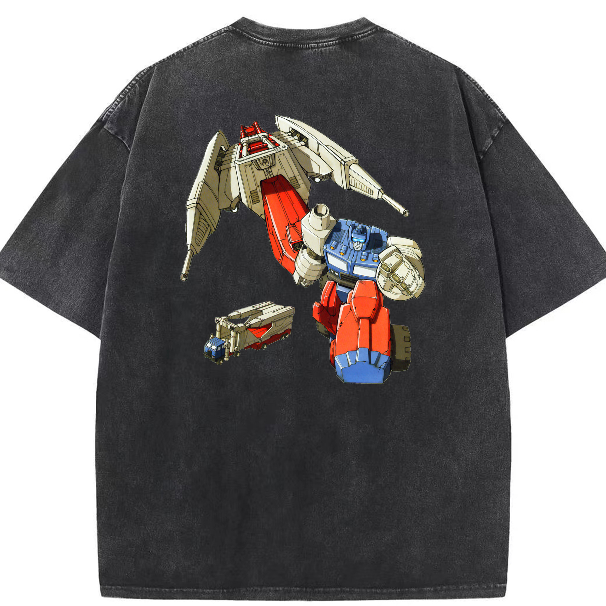（画像用）  綿100% ヴィンテージ風 半袖Tシャツ（背面プリント）