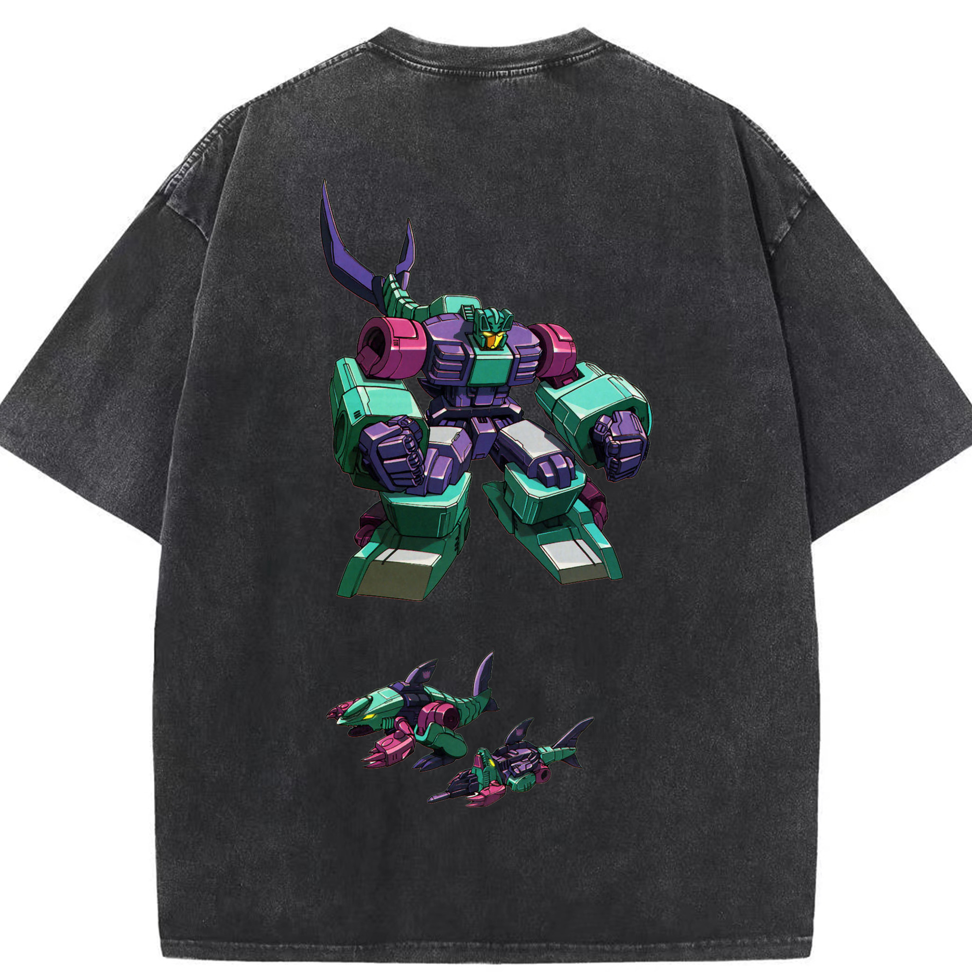 （画像用）  綿100% ヴィンテージ風 半袖Tシャツ（背面プリント）