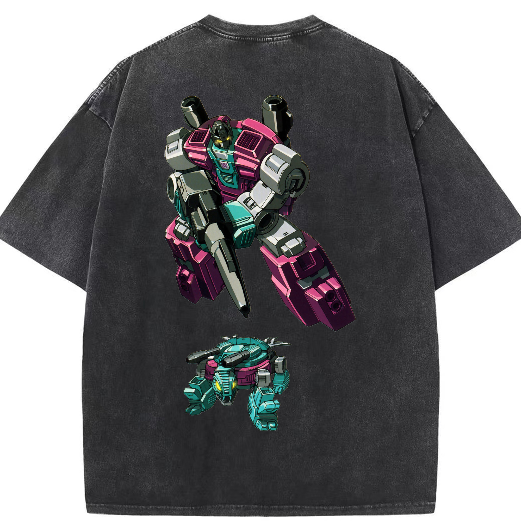 （画像用）  綿100% ヴィンテージ風 半袖Tシャツ（背面プリント）
