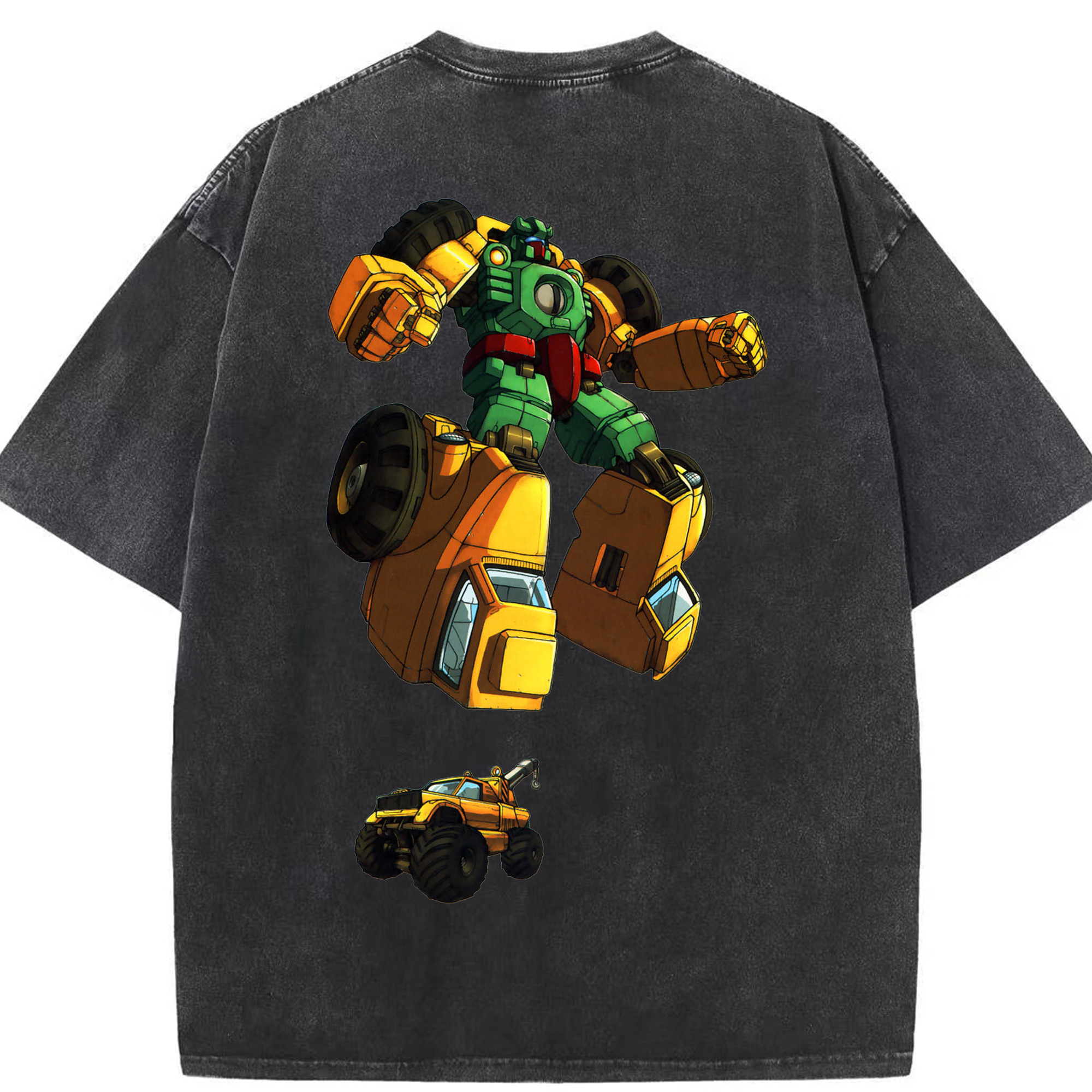 （画像用）  綿100% ヴィンテージ風 半袖Tシャツ（背面プリント）