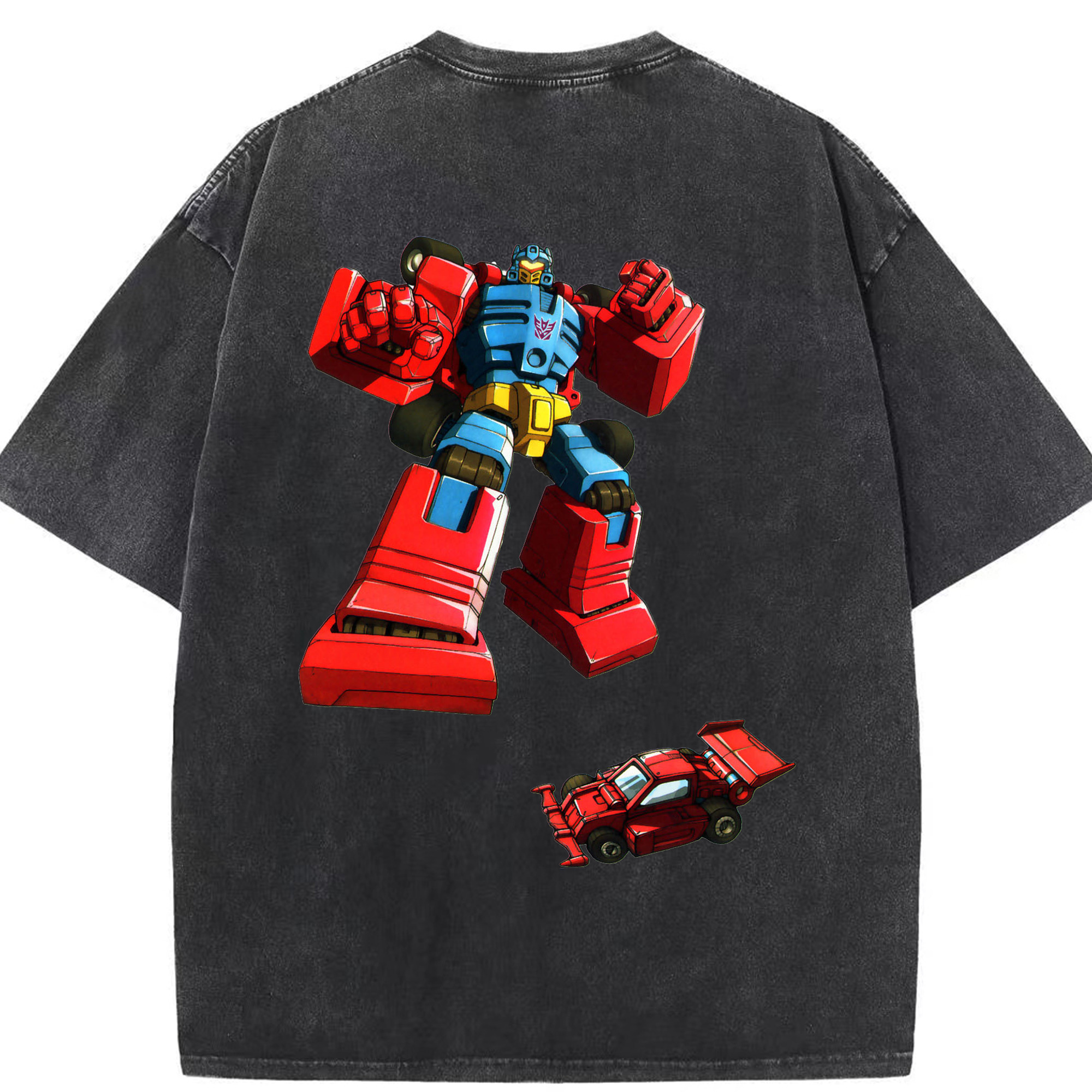 （画像用）  綿100% ヴィンテージ風 半袖Tシャツ（背面プリント）