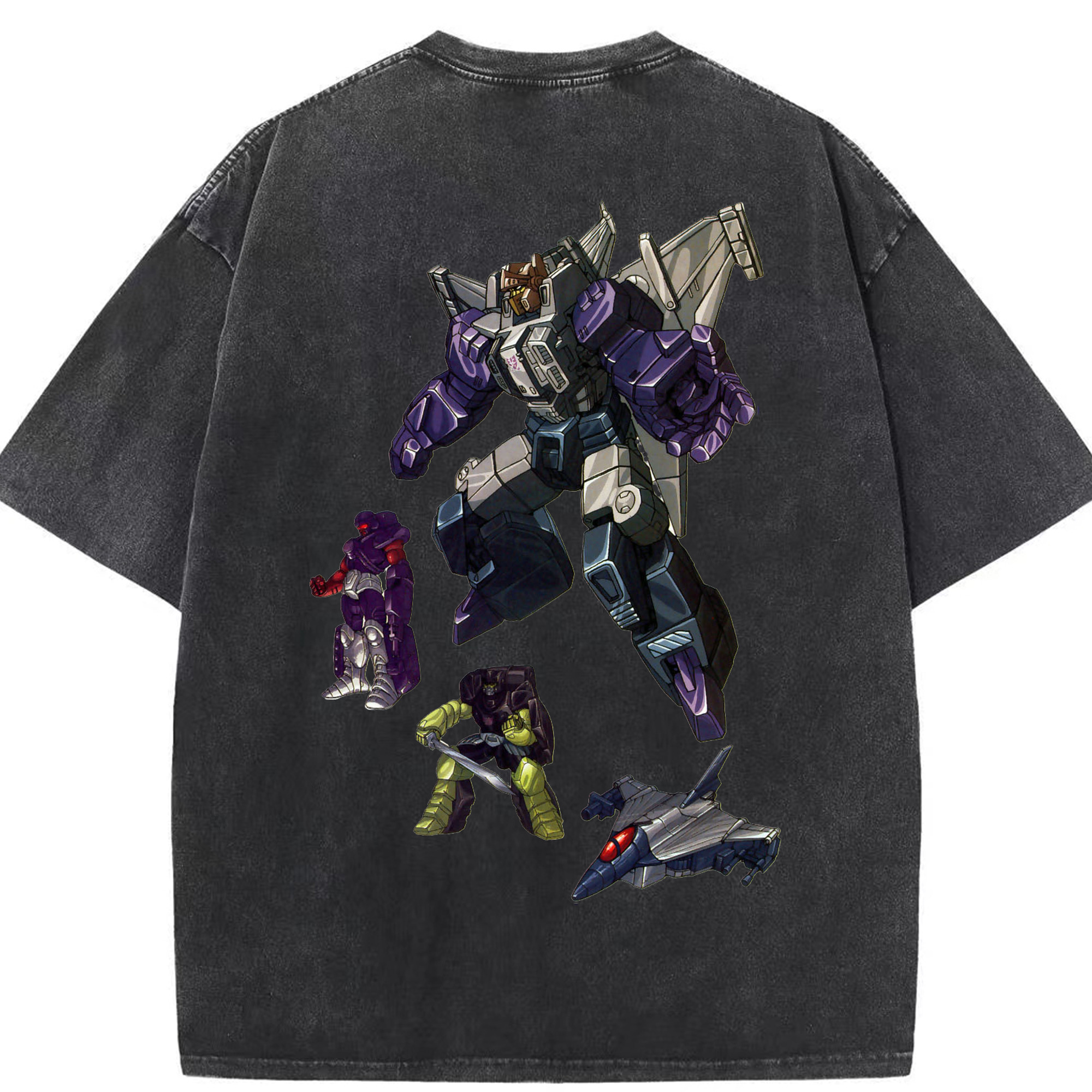 （画像用）  綿100% ヴィンテージ風 半袖Tシャツ（背面プリント）