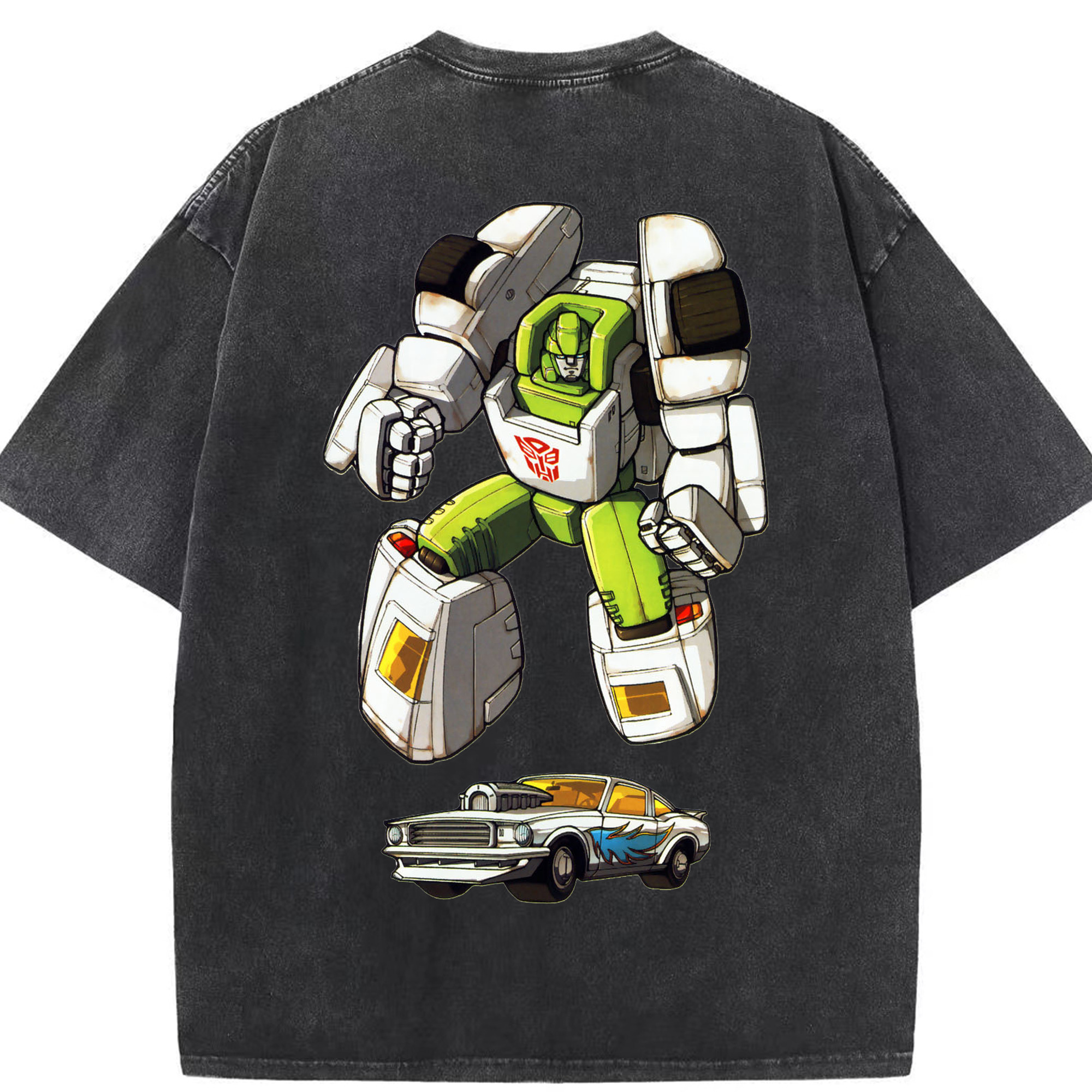 （画像用）  綿100% ヴィンテージ風 半袖Tシャツ（背面プリント）