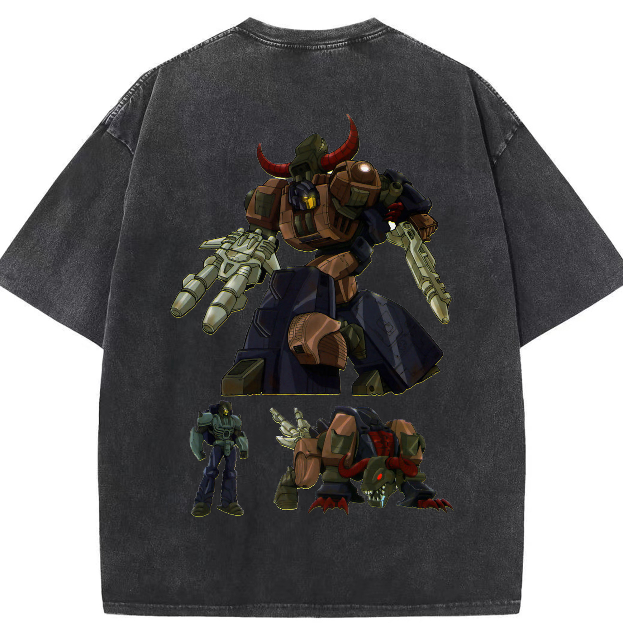 （画像用）  綿100% ヴィンテージ風 半袖Tシャツ（背面プリント）
