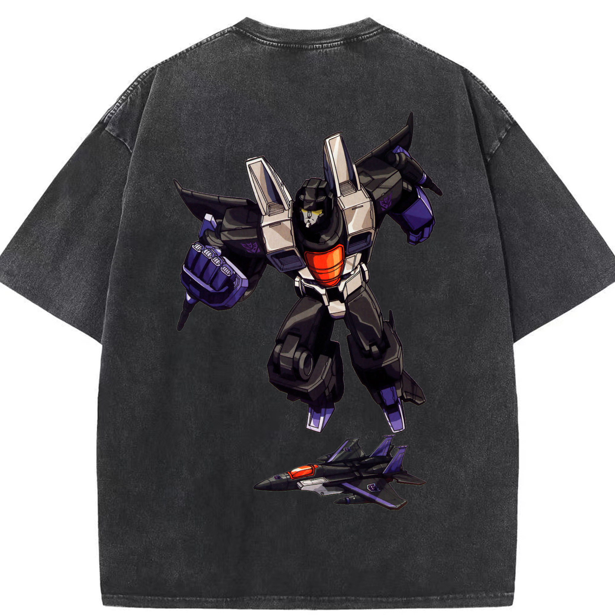 （画像用）  綿100% ヴィンテージ風 半袖Tシャツ（背面プリント）