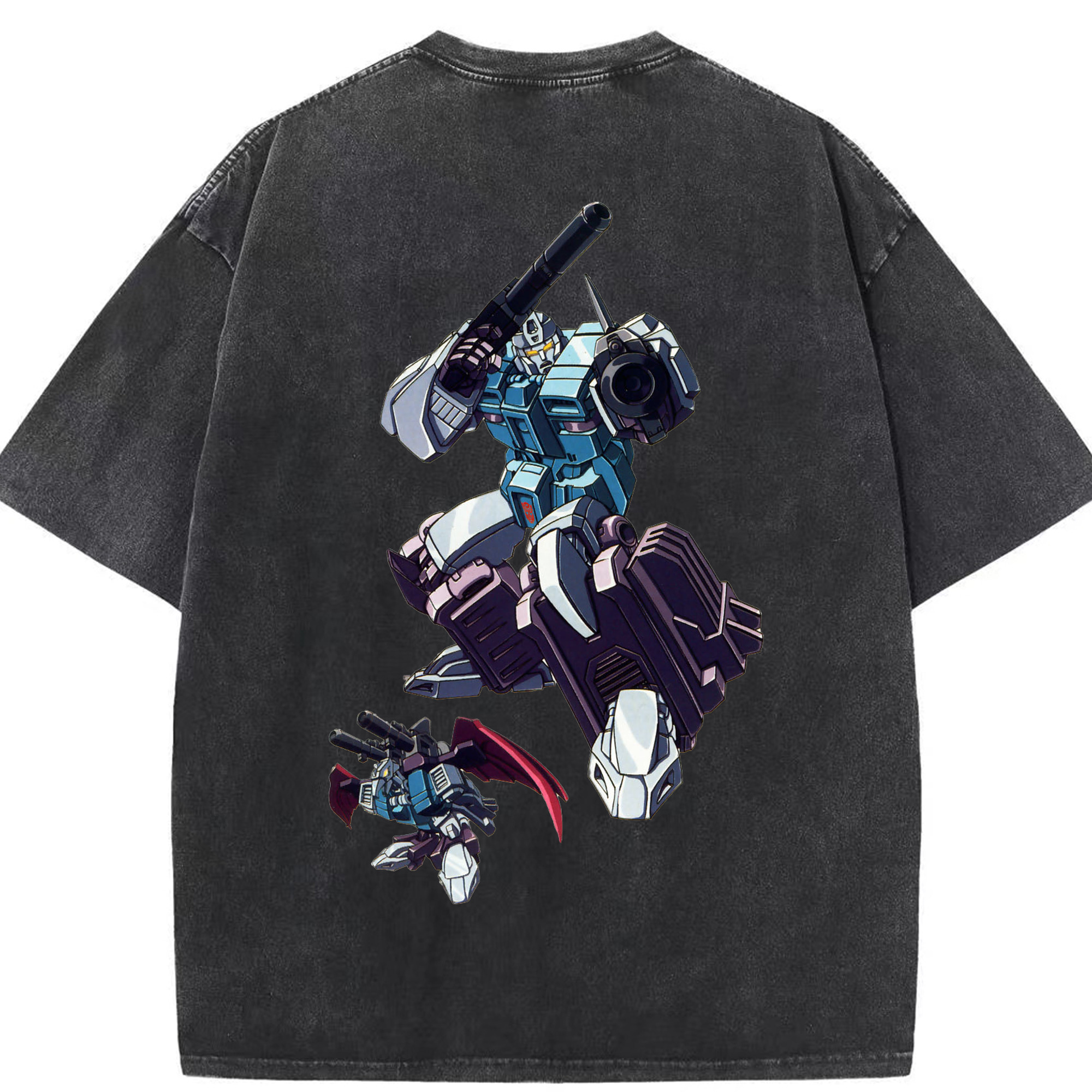 （画像用）  綿100% ヴィンテージ風 半袖Tシャツ（背面プリント）