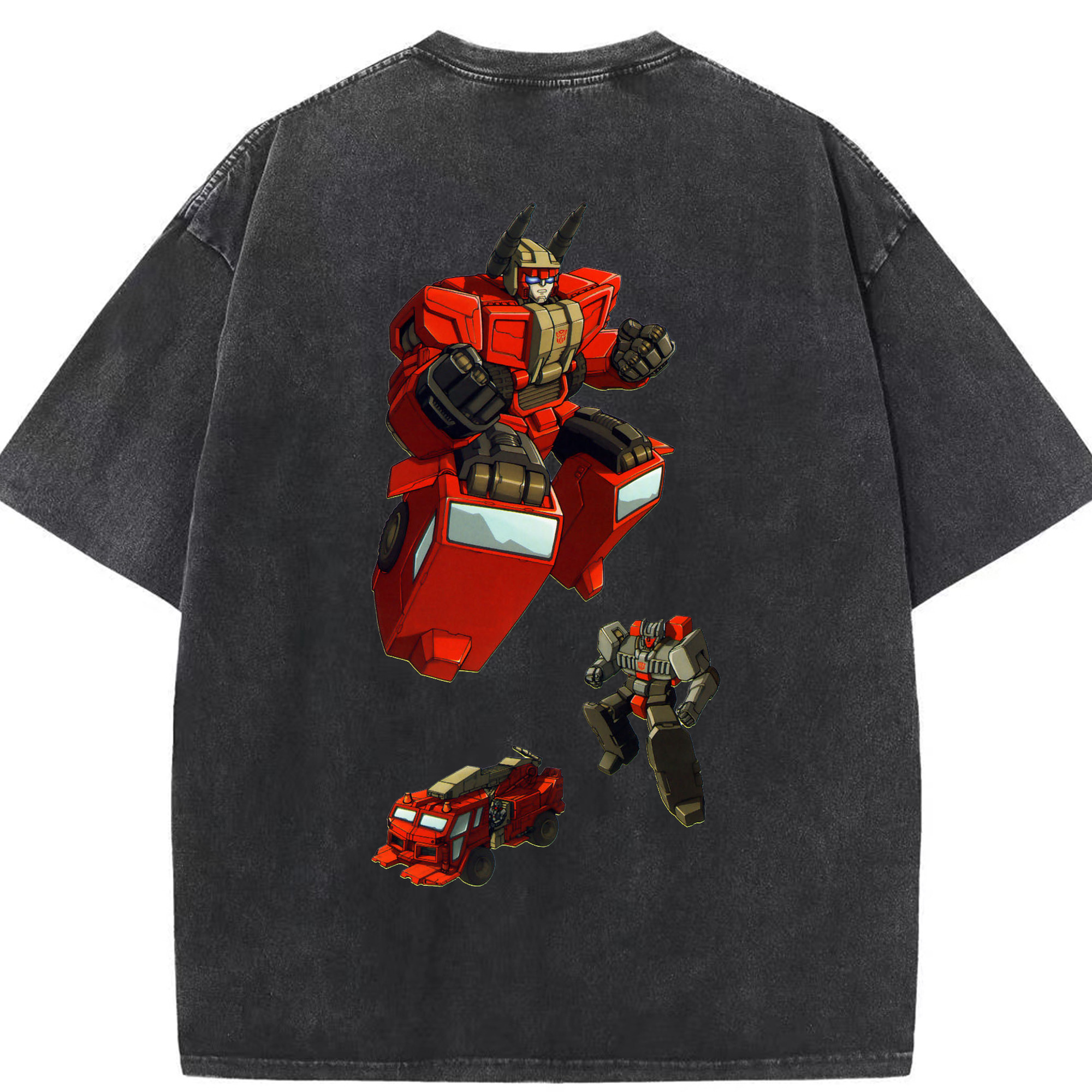 （画像用）  綿100% ヴィンテージ風 半袖Tシャツ（背面プリント）