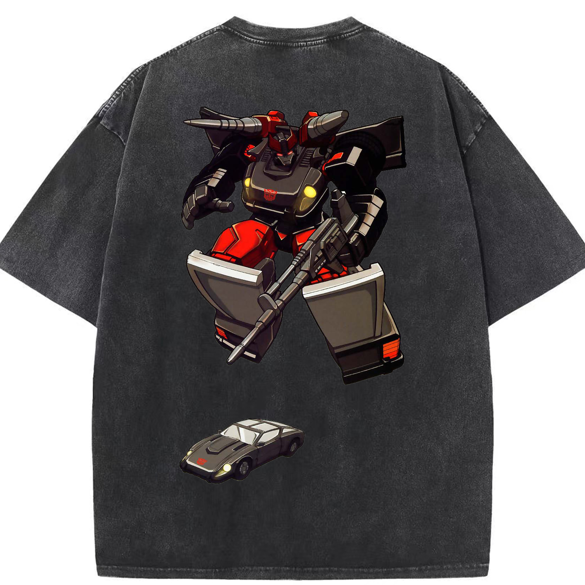 （画像用）  綿100% ヴィンテージ風 半袖Tシャツ（背面プリント）