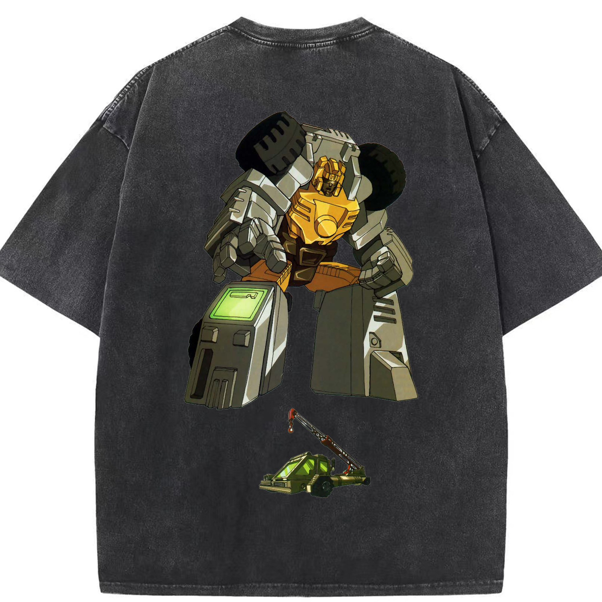 （画像用）  綿100% ヴィンテージ風 半袖Tシャツ（背面プリント）