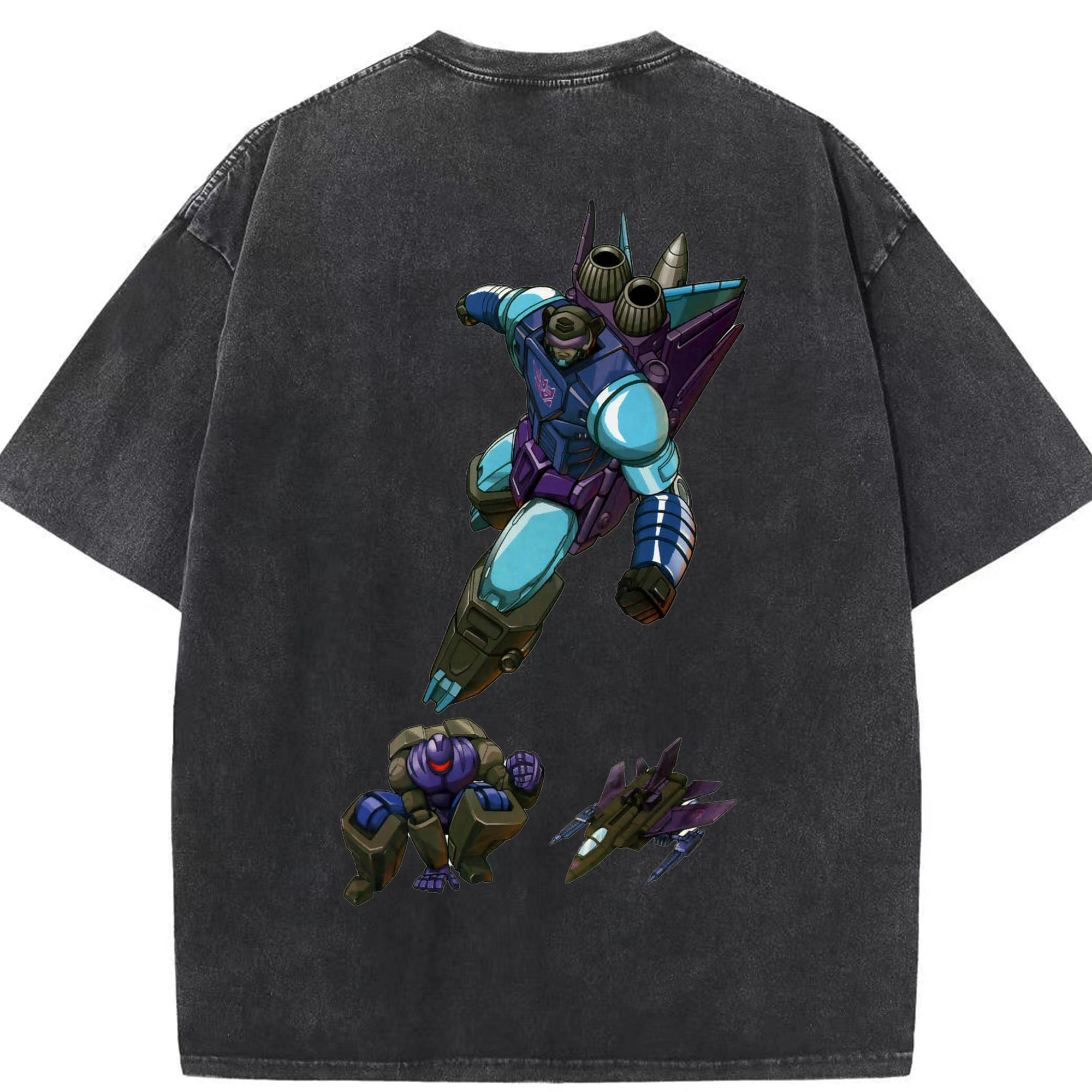 （画像用）  綿100% ヴィンテージ風 半袖Tシャツ（背面プリント）