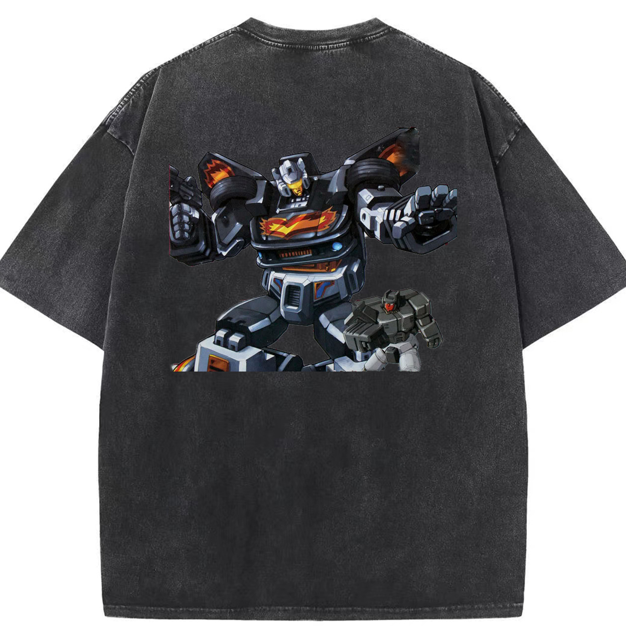 （画像用）  綿100% ヴィンテージ風 半袖Tシャツ（背面プリント）