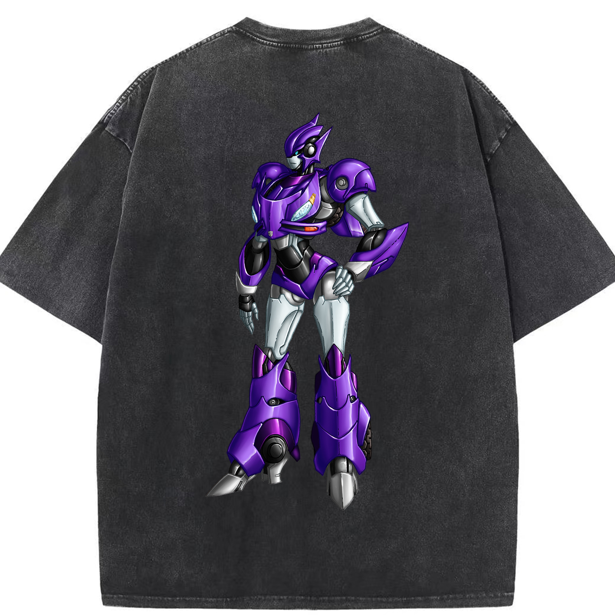 （画像用）  綿100% ヴィンテージ風 半袖Tシャツ（背面プリント）