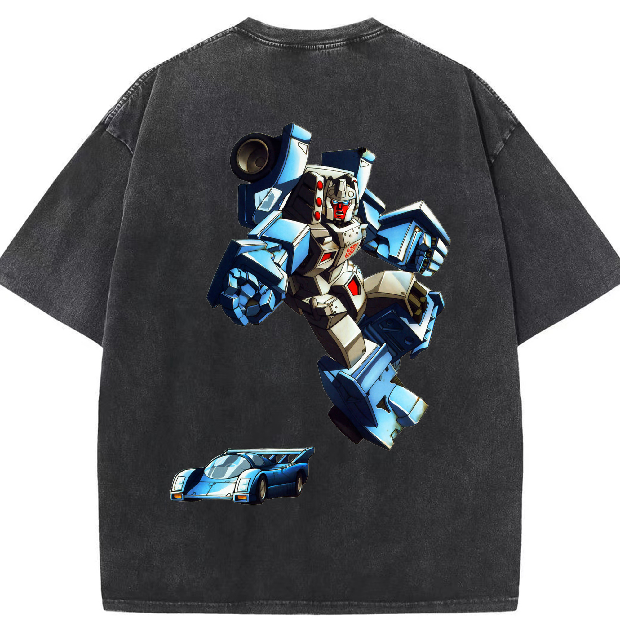 （画像用）  綿100% ヴィンテージ風 半袖Tシャツ（背面プリント）
