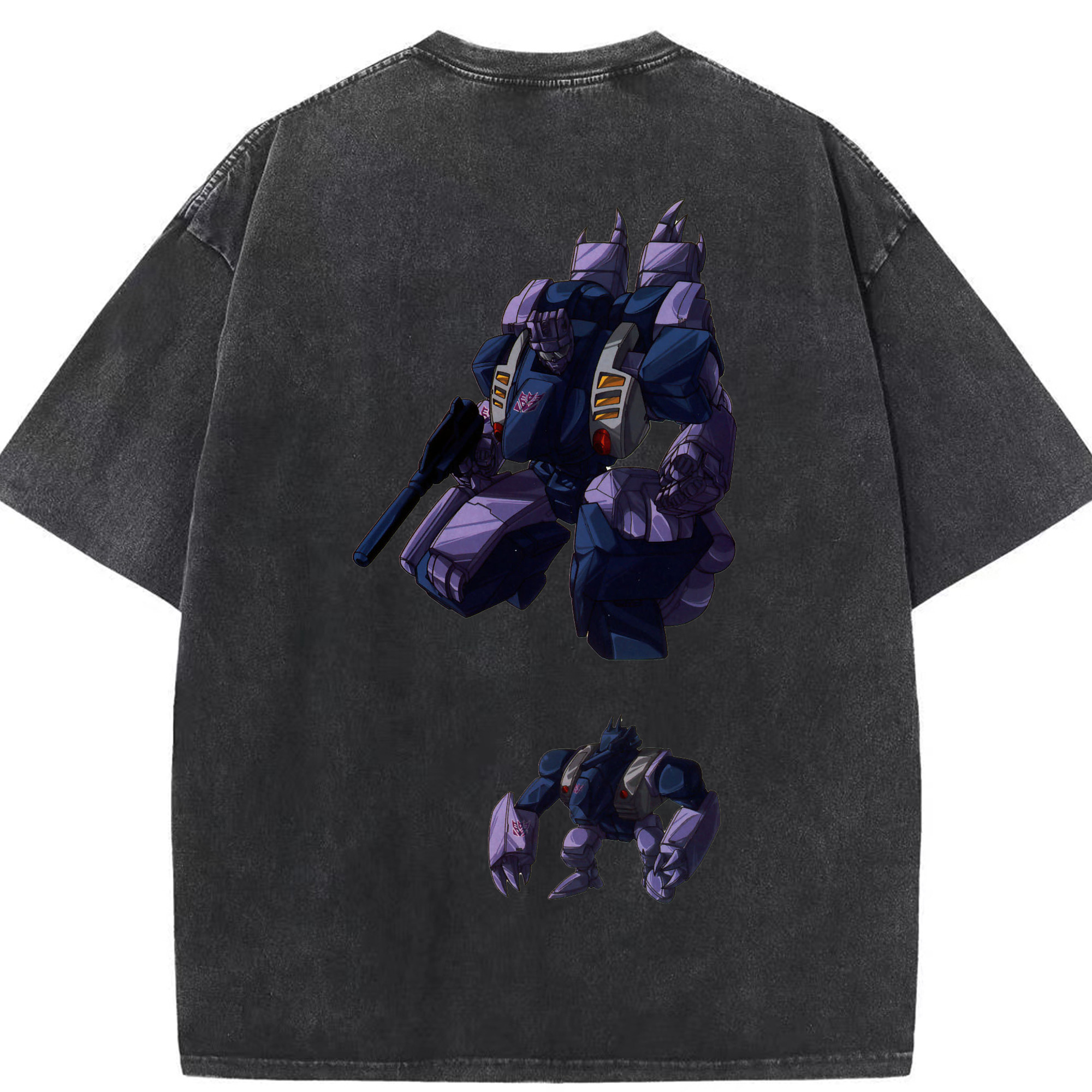 （画像用）  綿100% ヴィンテージ風 半袖Tシャツ（背面プリント）