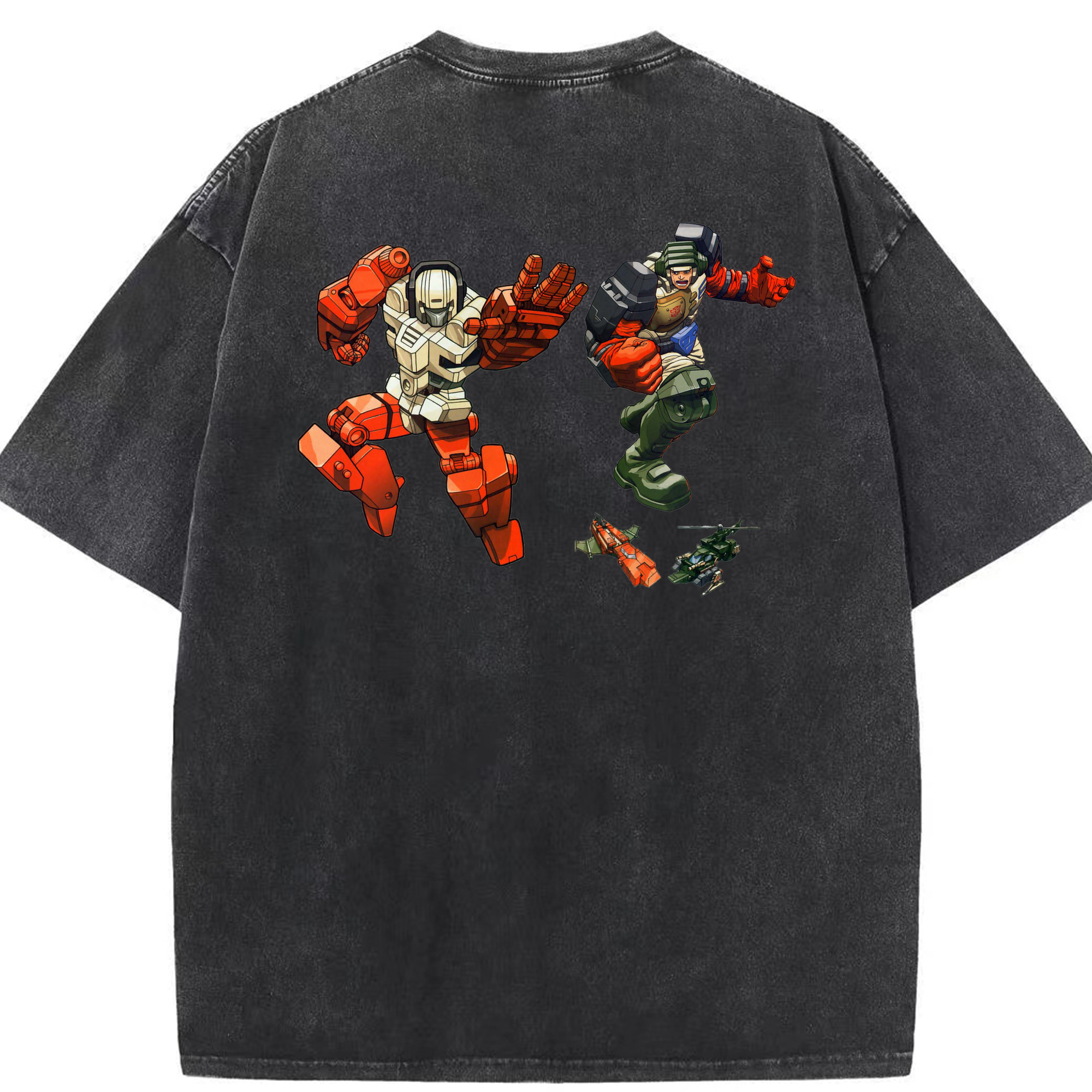 （画像用）  綿100% ヴィンテージ風 半袖Tシャツ（背面プリント）