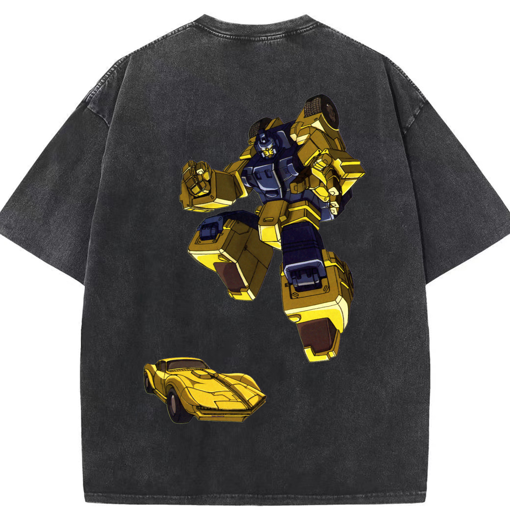 （画像用）  綿100% ヴィンテージ風 半袖Tシャツ（背面プリント）