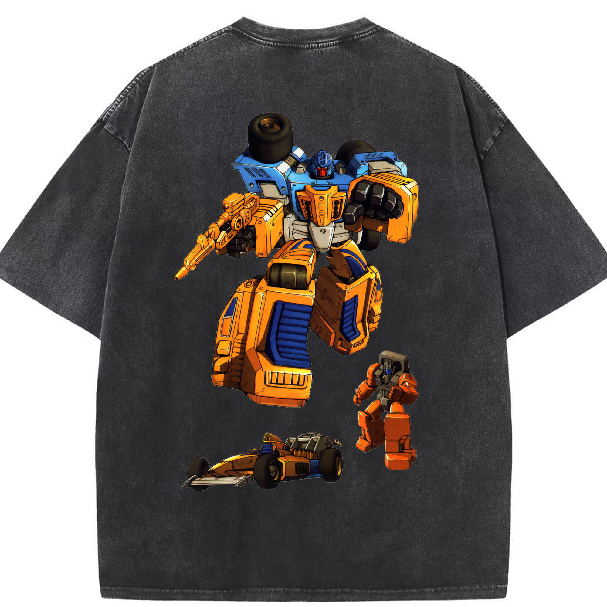 （画像用）  綿100% ヴィンテージ風 半袖Tシャツ（背面プリント）