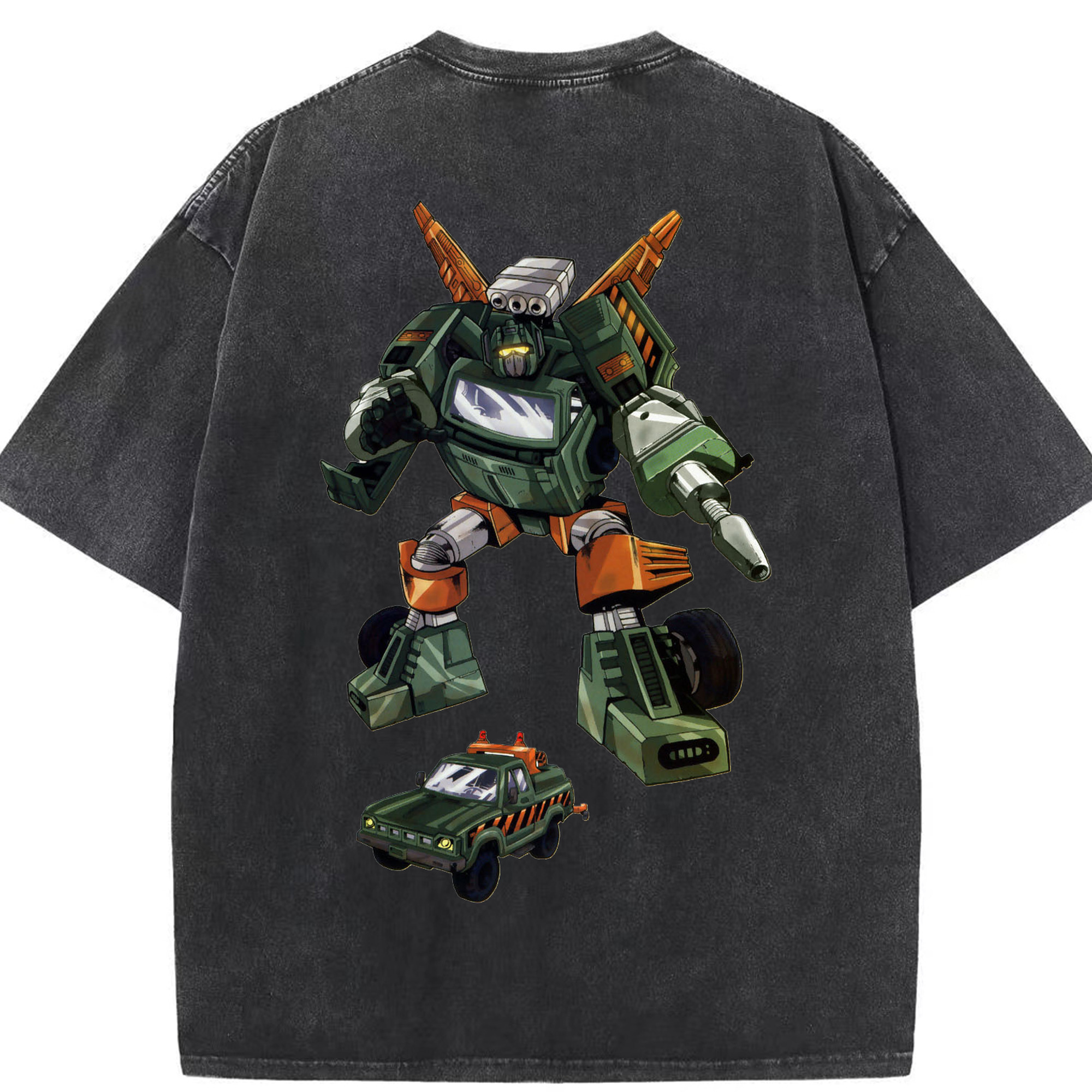 （画像用）  綿100% ヴィンテージ風 半袖Tシャツ（背面プリント）