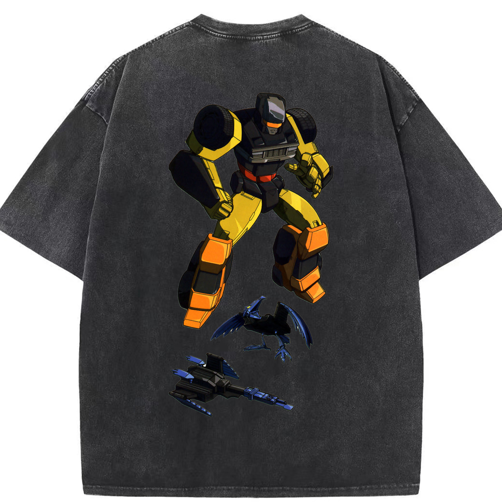 （画像用）  綿100% ヴィンテージ風 半袖Tシャツ（背面プリント）