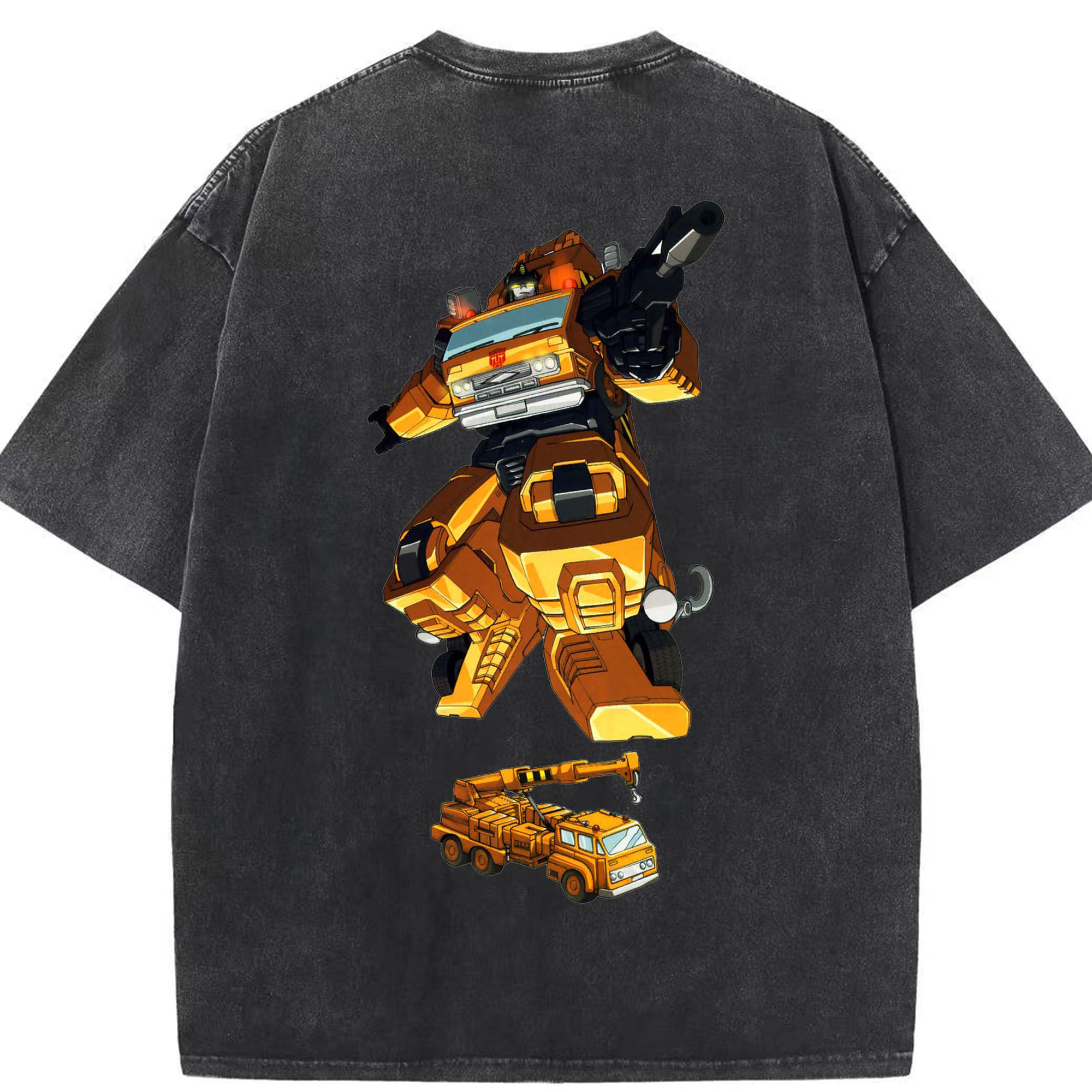 （画像用）  綿100% ヴィンテージ風 半袖Tシャツ（背面プリント）