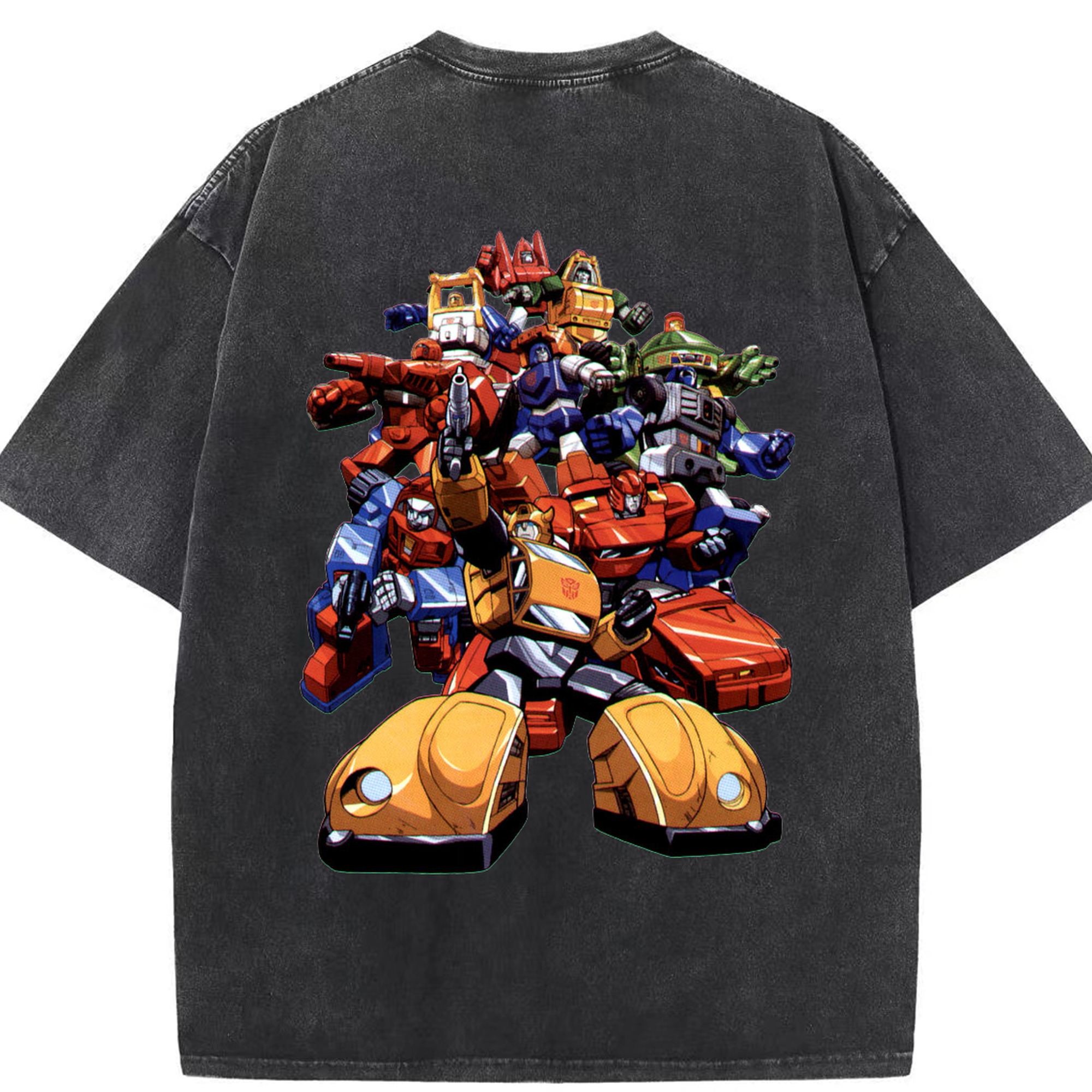 （画像用）  綿100% ヴィンテージ風 半袖Tシャツ（背面プリント）