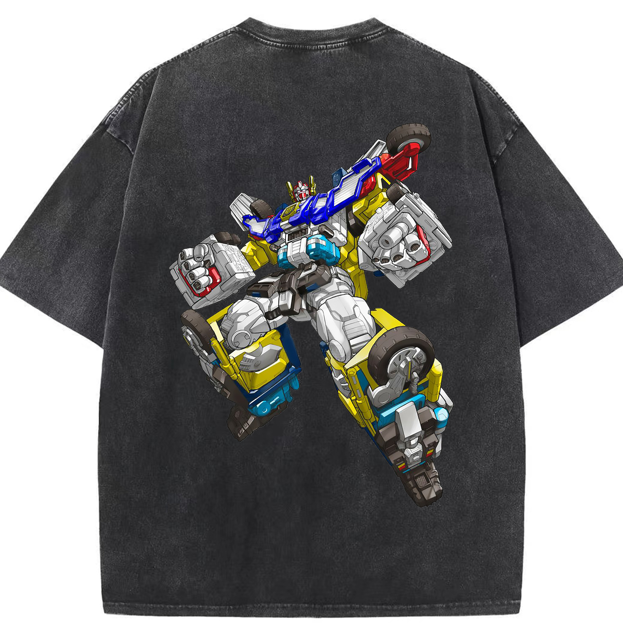 （画像用）  綿100% ヴィンテージ風 半袖Tシャツ（背面プリント）