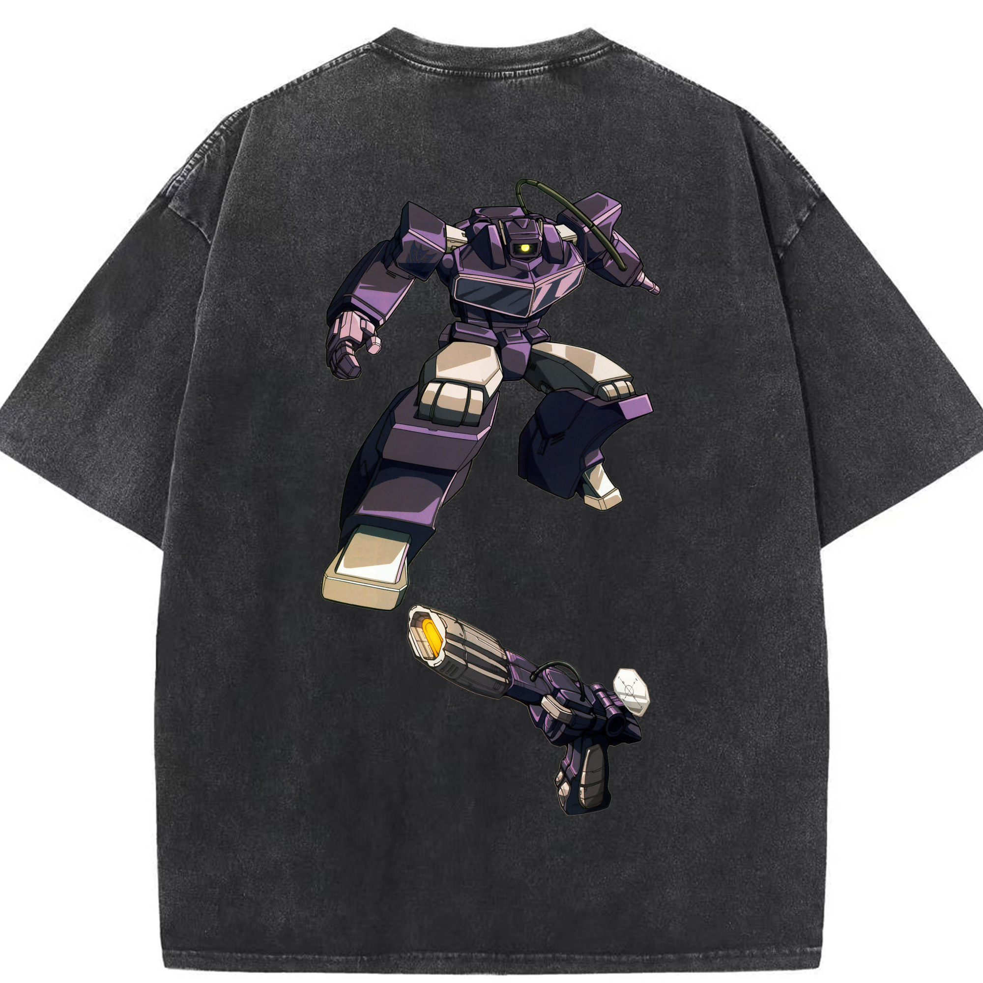 （画像用）  綿100% ヴィンテージ風 半袖Tシャツ（背面プリント）