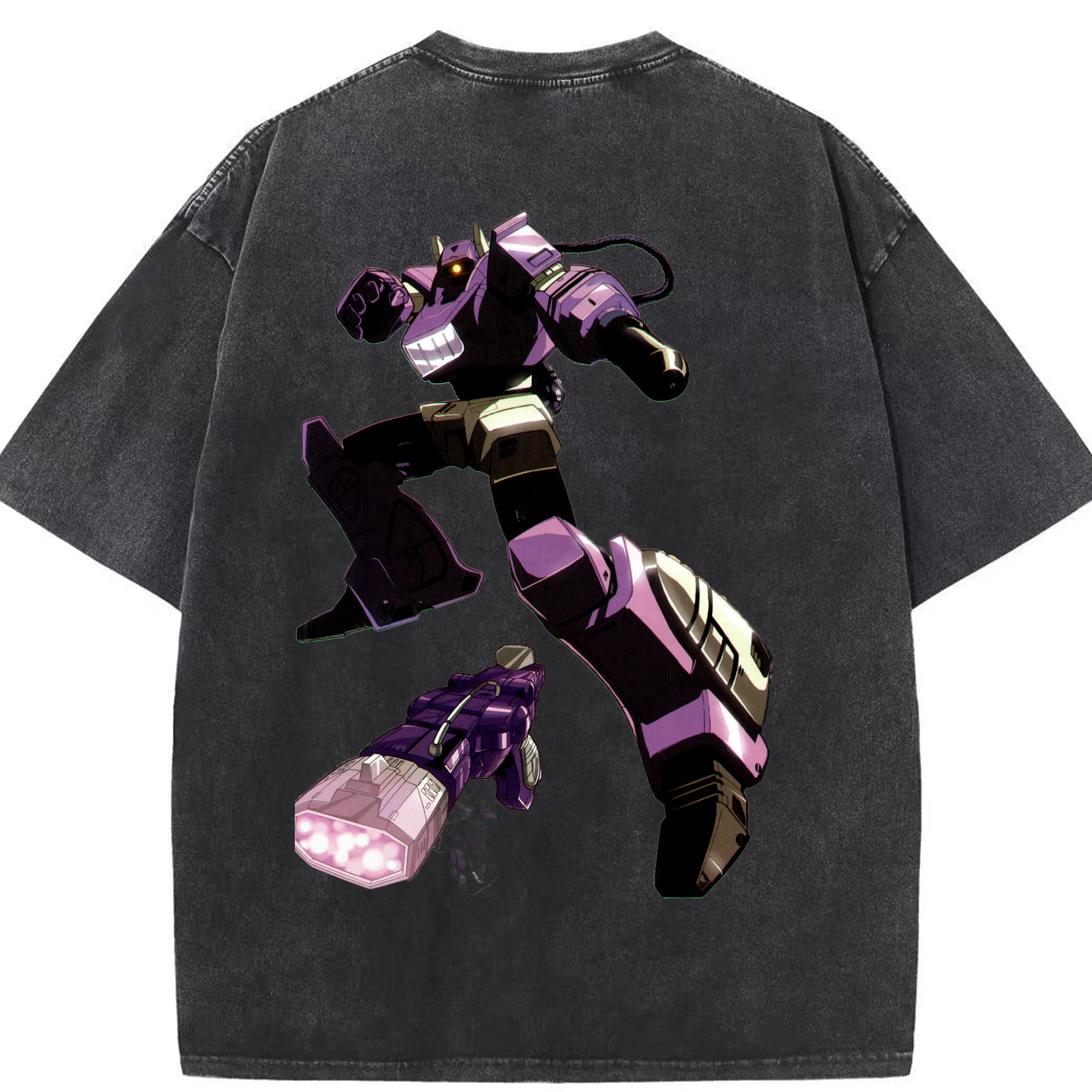 （画像用）  綿100% ヴィンテージ風 半袖Tシャツ（背面プリント）