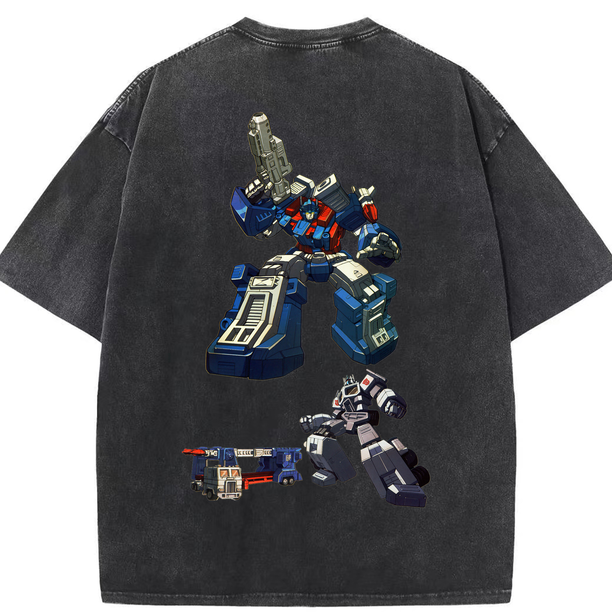 （画像用）  綿100% ヴィンテージ風 半袖Tシャツ（背面プリント）