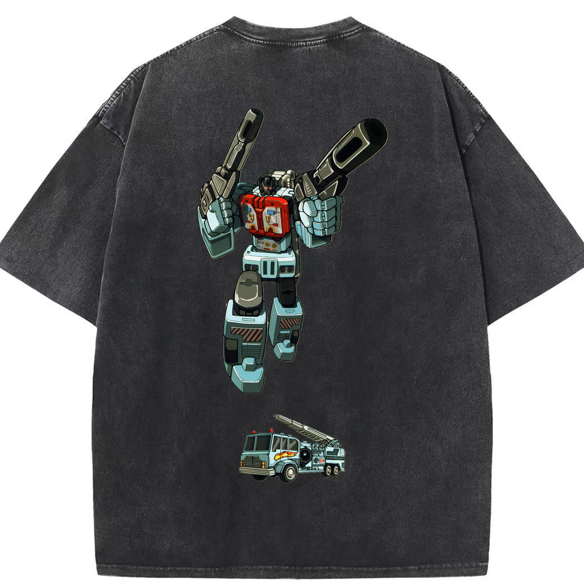 （画像用）  綿100% ヴィンテージ風 半袖Tシャツ（背面プリント）