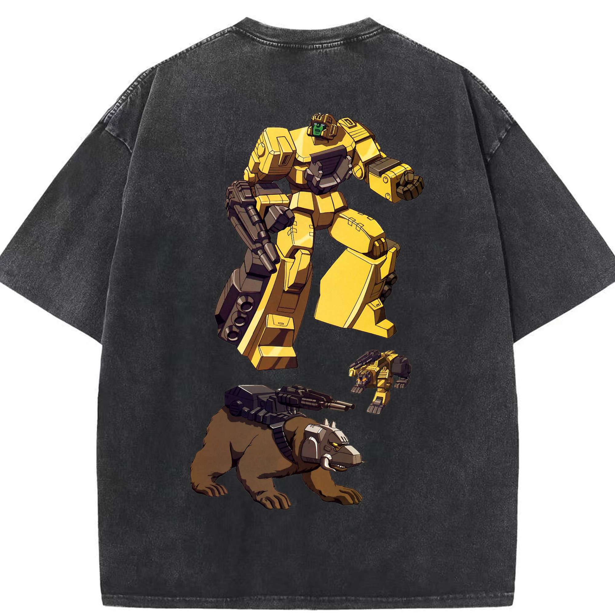 （画像用）  綿100% ヴィンテージ風 半袖Tシャツ（背面プリント）
