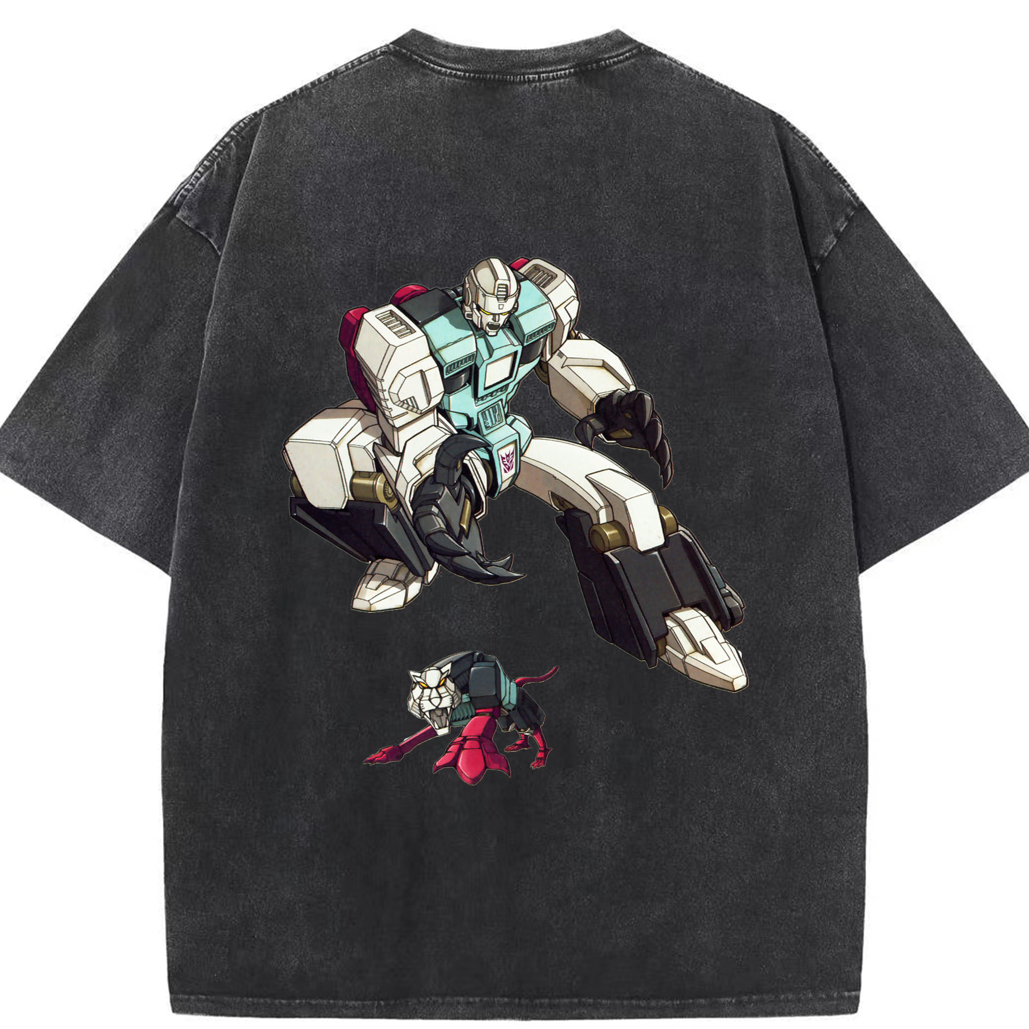 （画像用）  綿100% ヴィンテージ風 半袖Tシャツ（背面プリント）