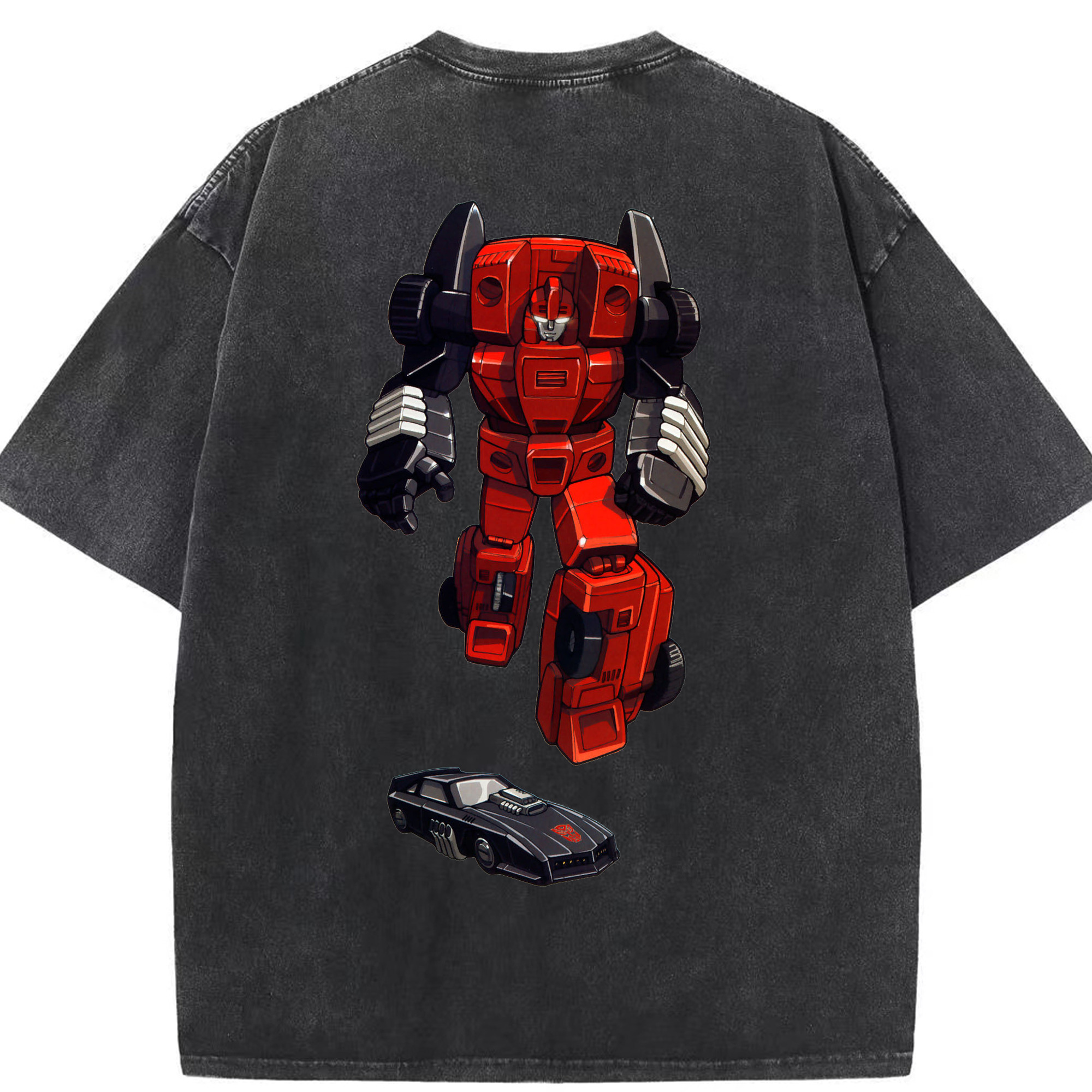 （画像用）  綿100% ヴィンテージ風 半袖Tシャツ（背面プリント）