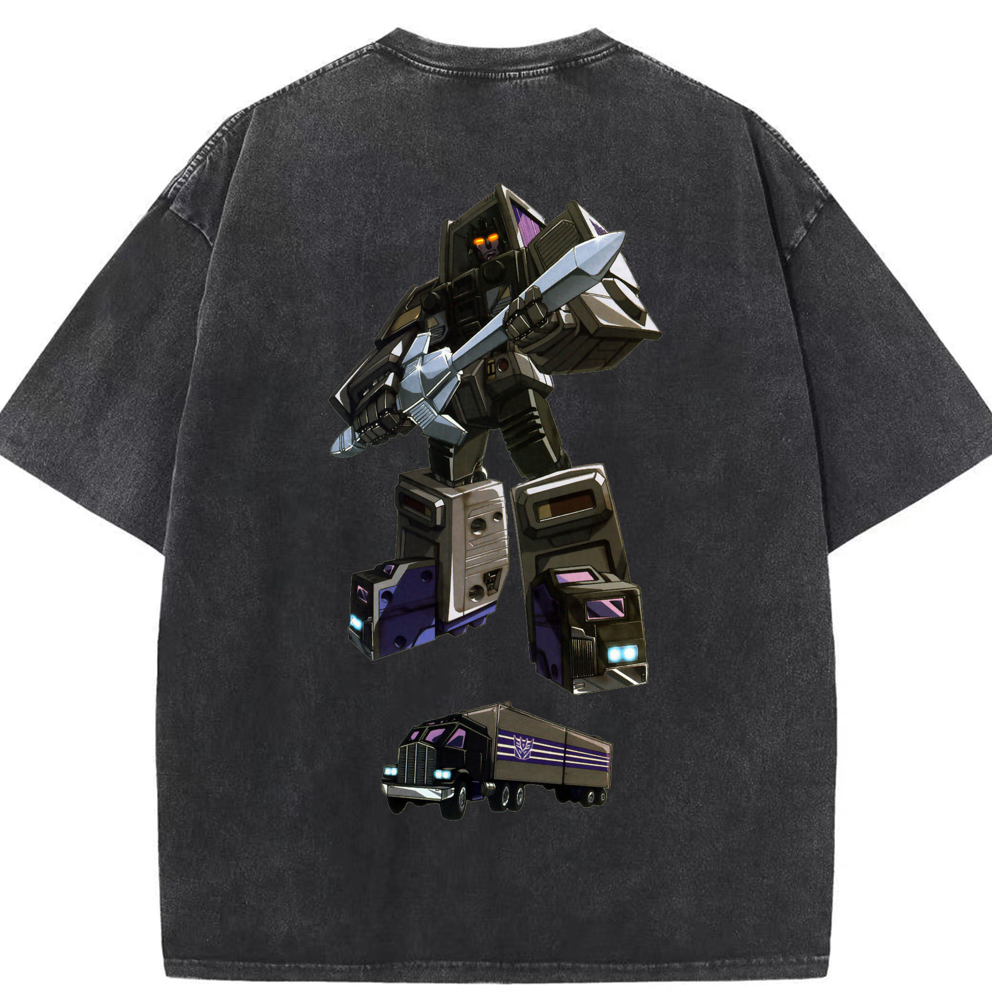 （画像用）  綿100% ヴィンテージ風 半袖Tシャツ（背面プリント）