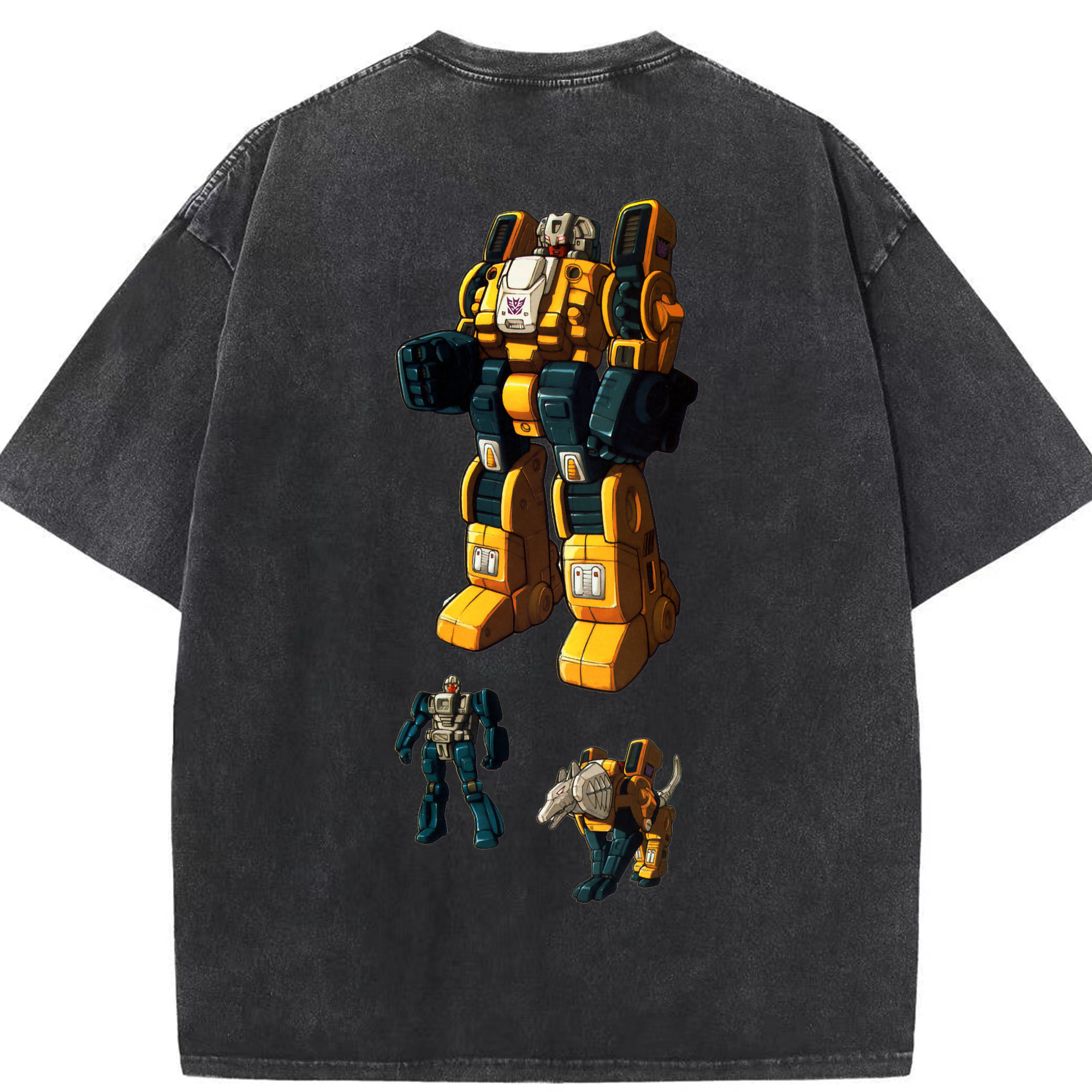 （画像用）  綿100% ヴィンテージ風 半袖Tシャツ（背面プリント）