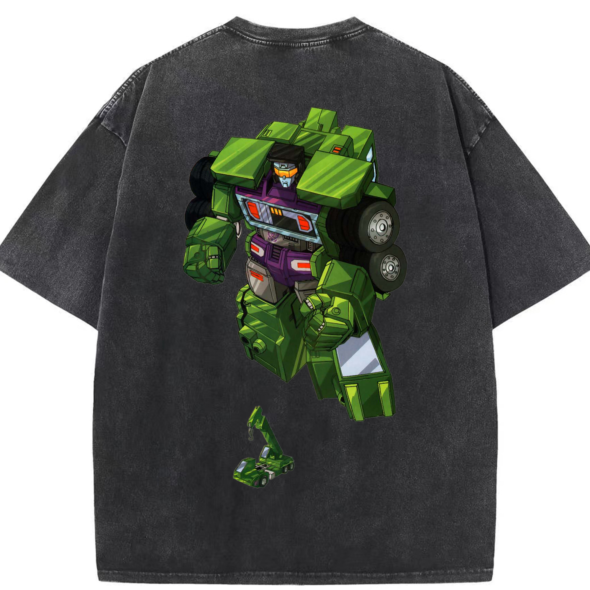 （画像用）  綿100% ヴィンテージ風 半袖Tシャツ（背面プリント）