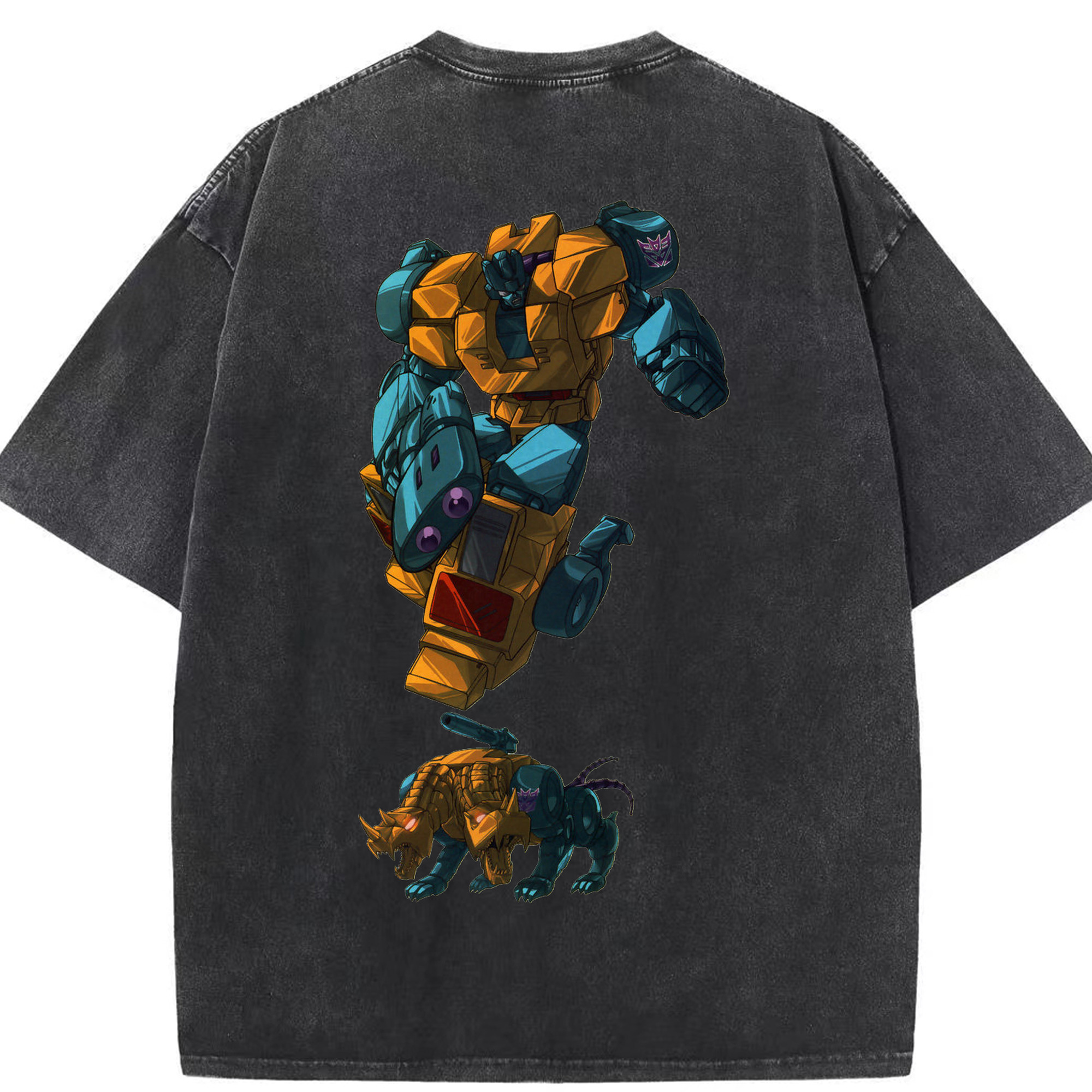 （画像用）  綿100% ヴィンテージ風 半袖Tシャツ（背面プリント）