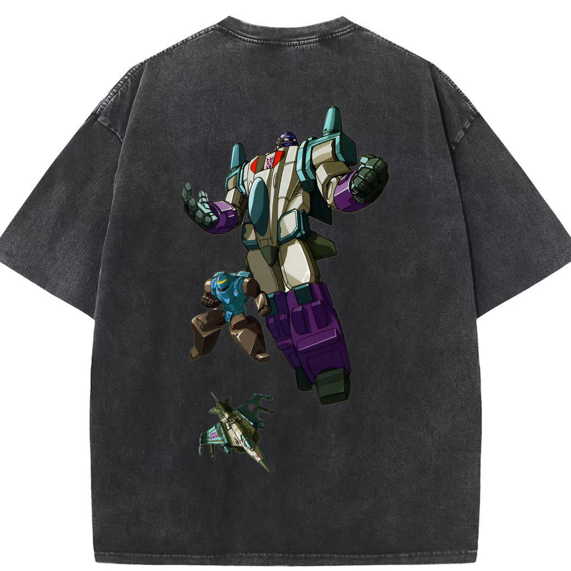 （画像用）  綿100% ヴィンテージ風 半袖Tシャツ（背面プリント）
