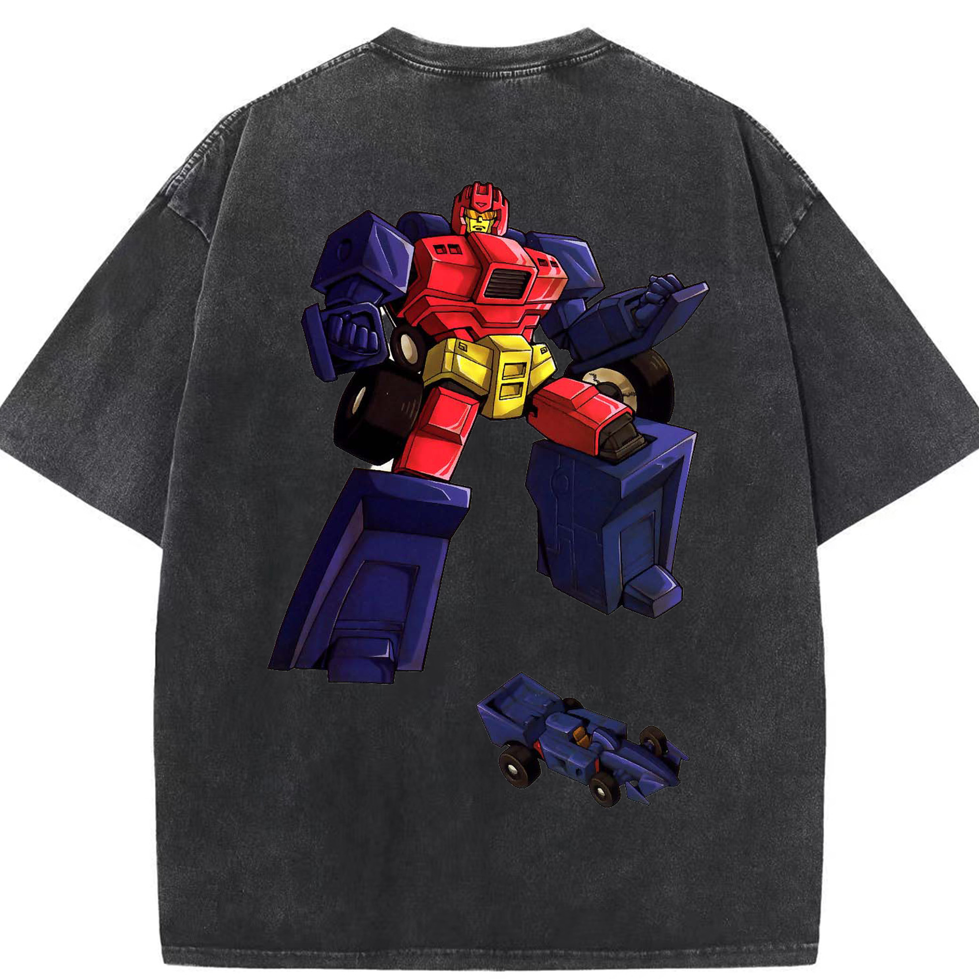 （画像用）  綿100% ヴィンテージ風 半袖Tシャツ（背面プリント）