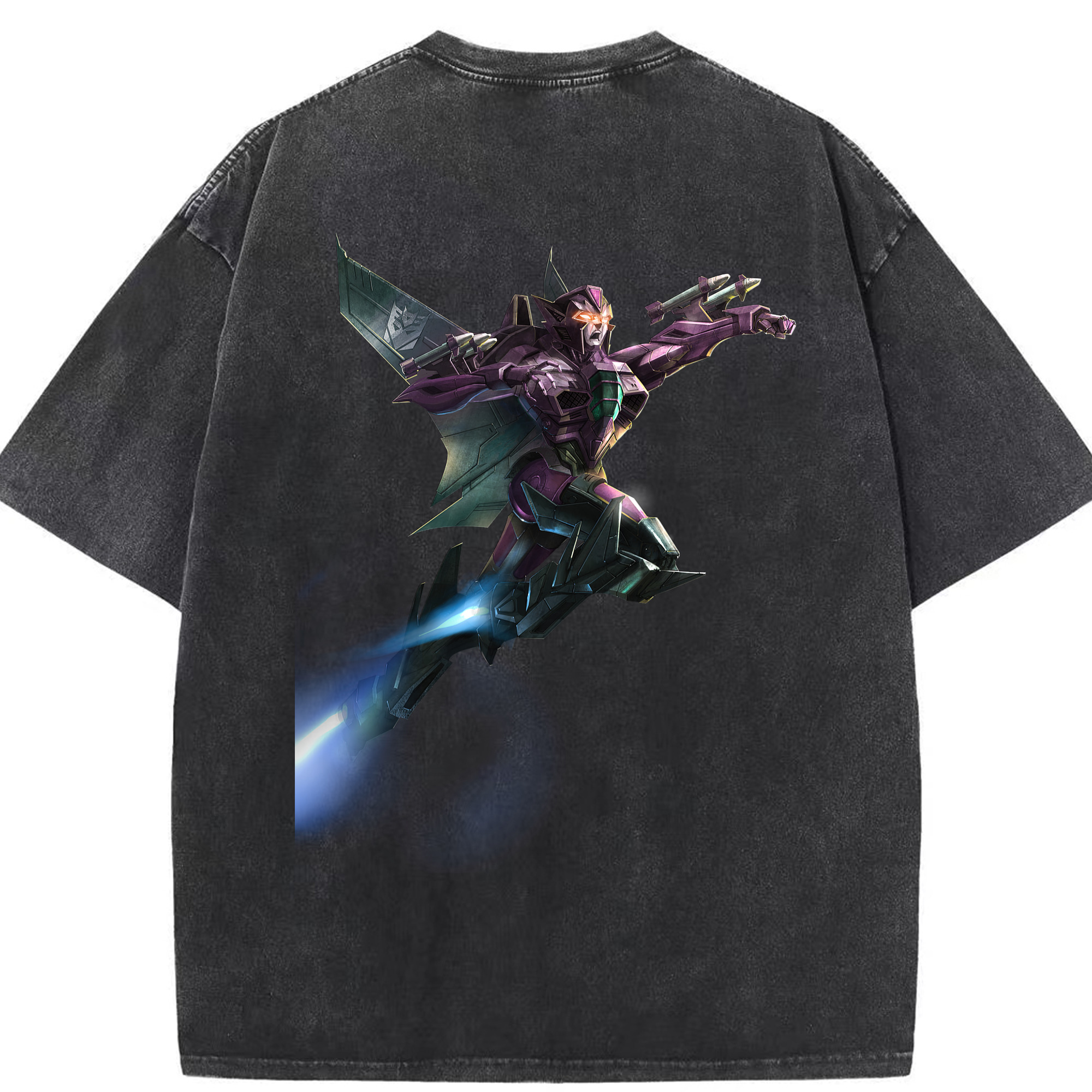 （画像用）  綿100% ヴィンテージ風 半袖Tシャツ（背面プリント）