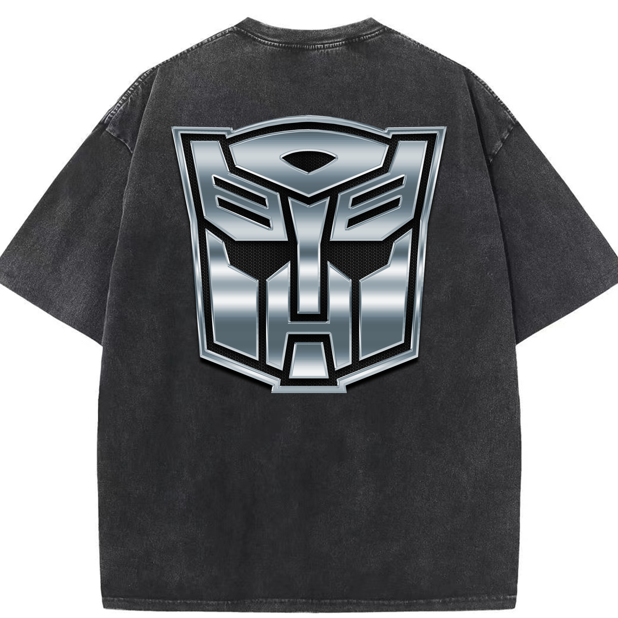 （画像用）  綿100% ヴィンテージ風 半袖Tシャツ（背面プリント）