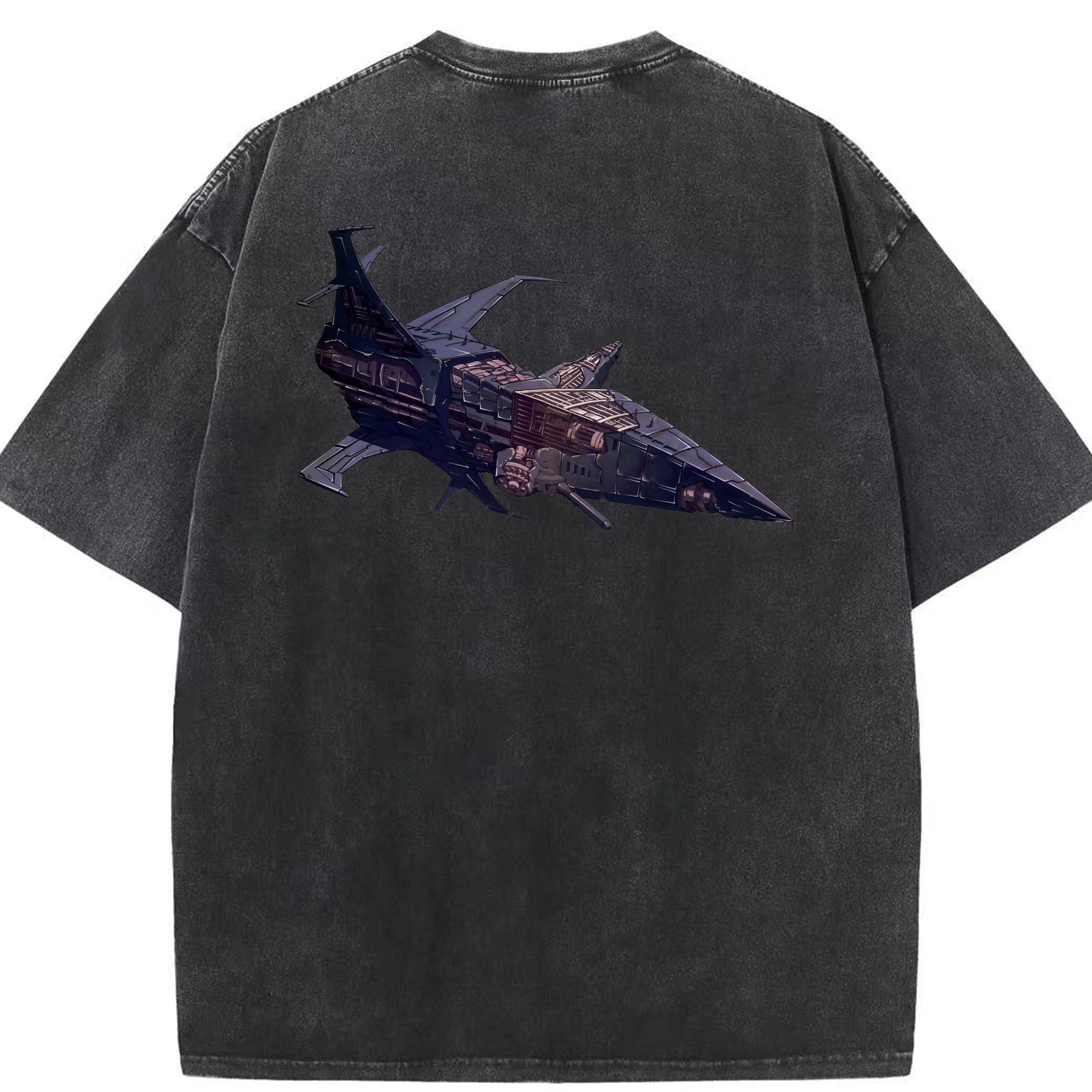 （画像用）  綿100% ヴィンテージ風 半袖Tシャツ（背面プリント）