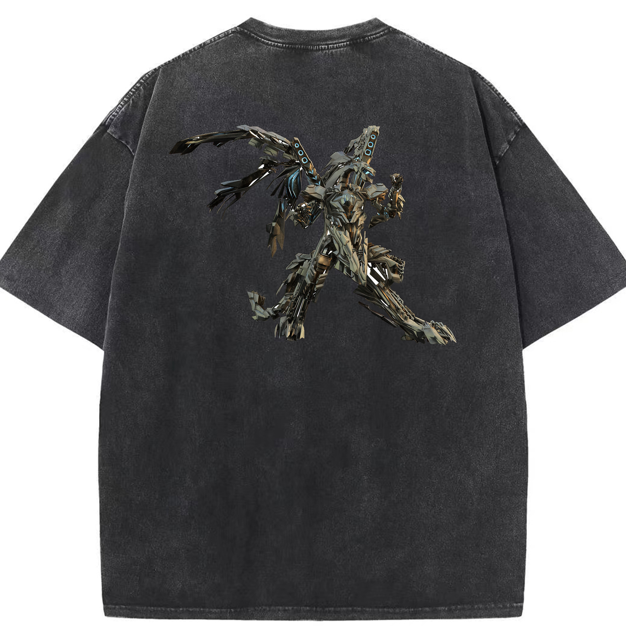 （画像用）  綿100% ヴィンテージ風 半袖Tシャツ（背面プリント）