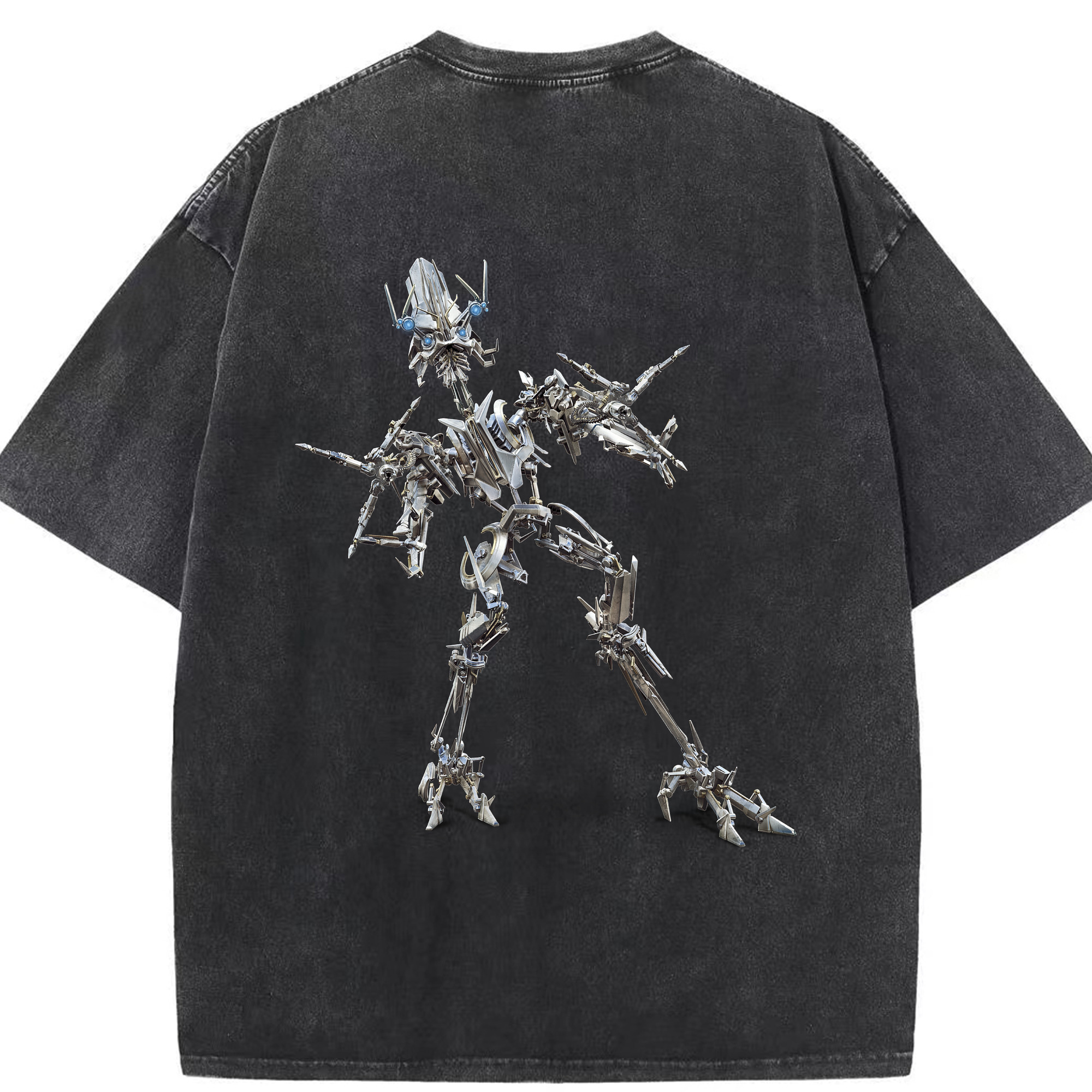 （画像用）  綿100% ヴィンテージ風 半袖Tシャツ（背面プリント）