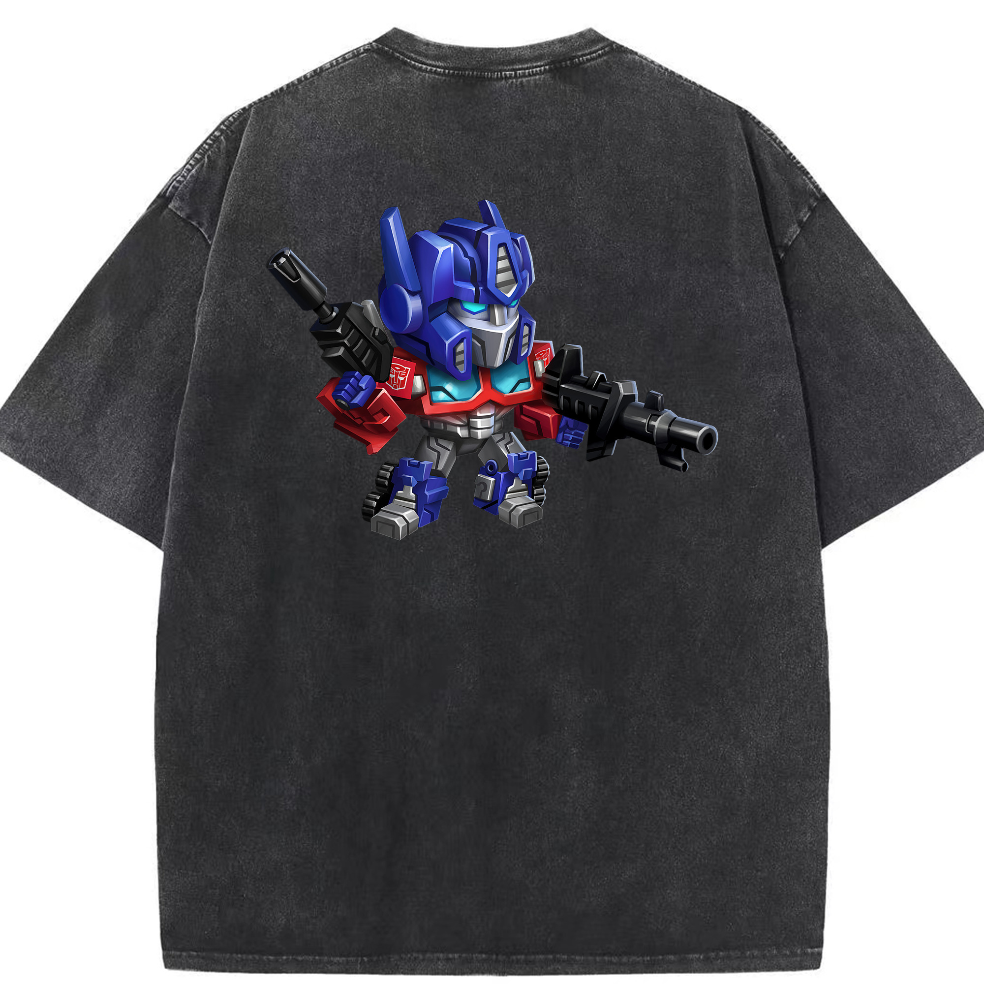 （画像用）  綿100% ヴィンテージ風 半袖Tシャツ（背面プリント）