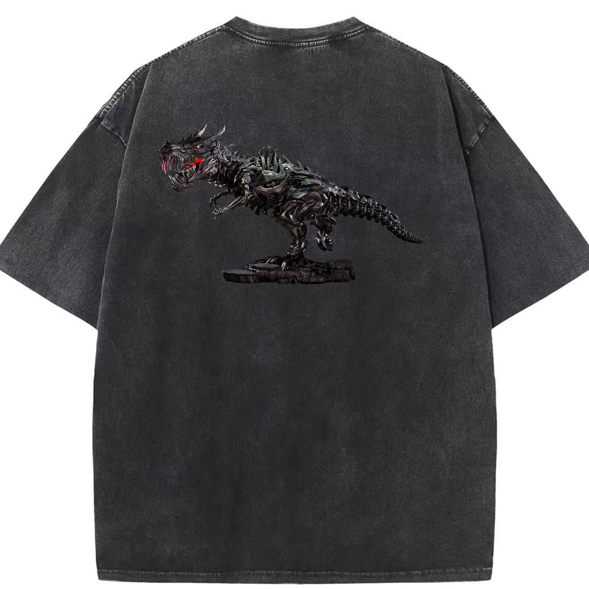 （画像用）  綿100% ヴィンテージ風 半袖Tシャツ（背面プリント）